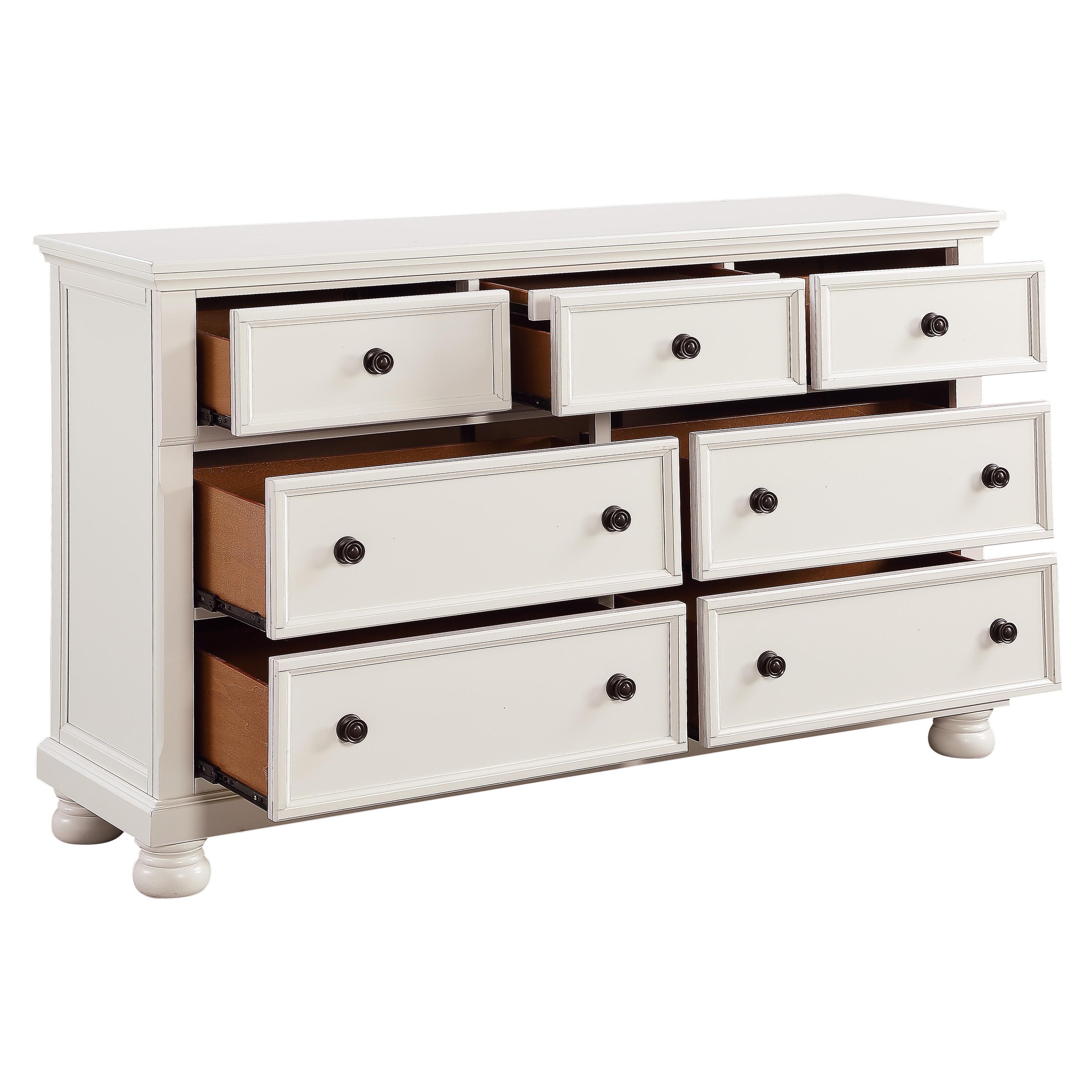 

    
Homelegance 1714W-5*6-2PC Laurelin Dresser w/Mirror White 1714W-5*6-2PC
