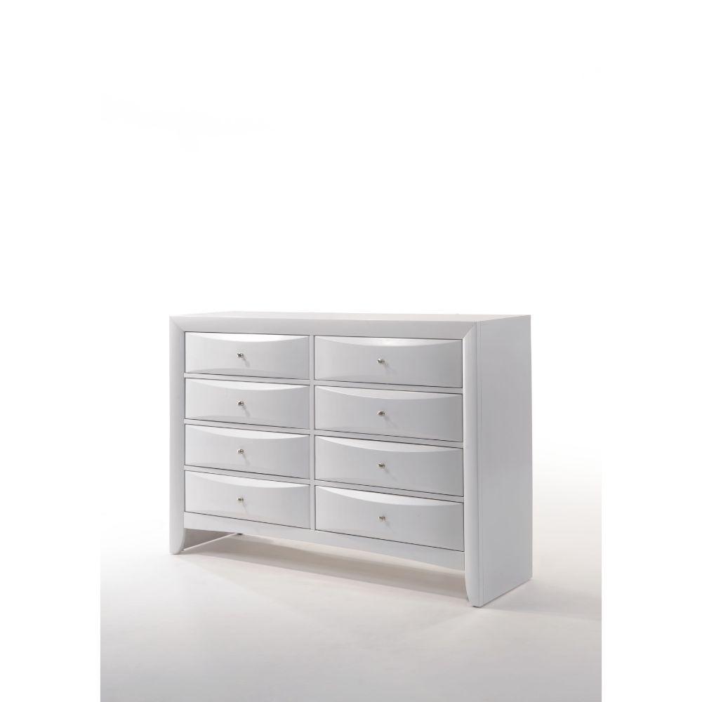 

    
 Order  Transitional White Wood Eastern King 5PCS Bedroom Set  w/ Storage by Acme Ireland 21696EK-5pcs
