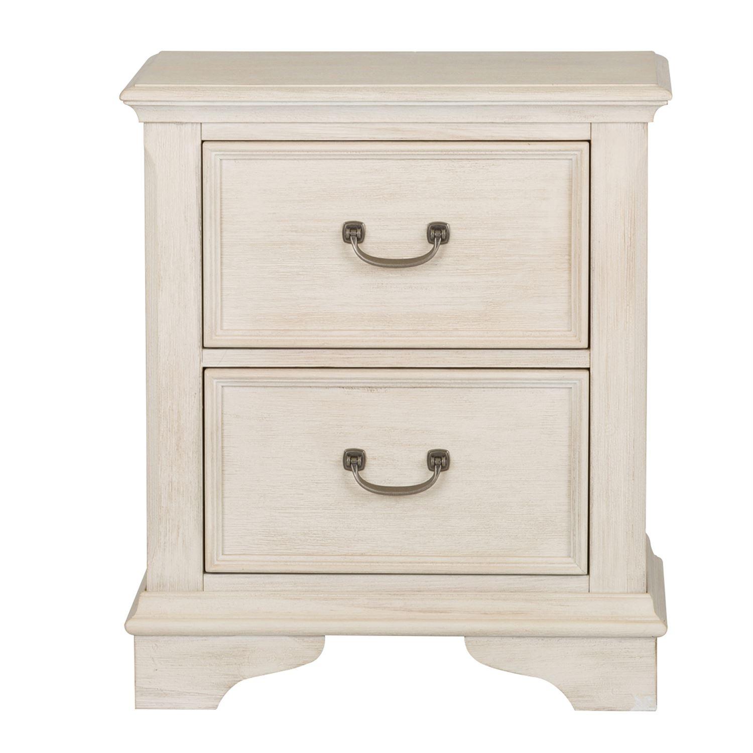 

    
Antique White Finish 2 Drawer Nightstand Bayside 249-BR60 Liberty Furniture
