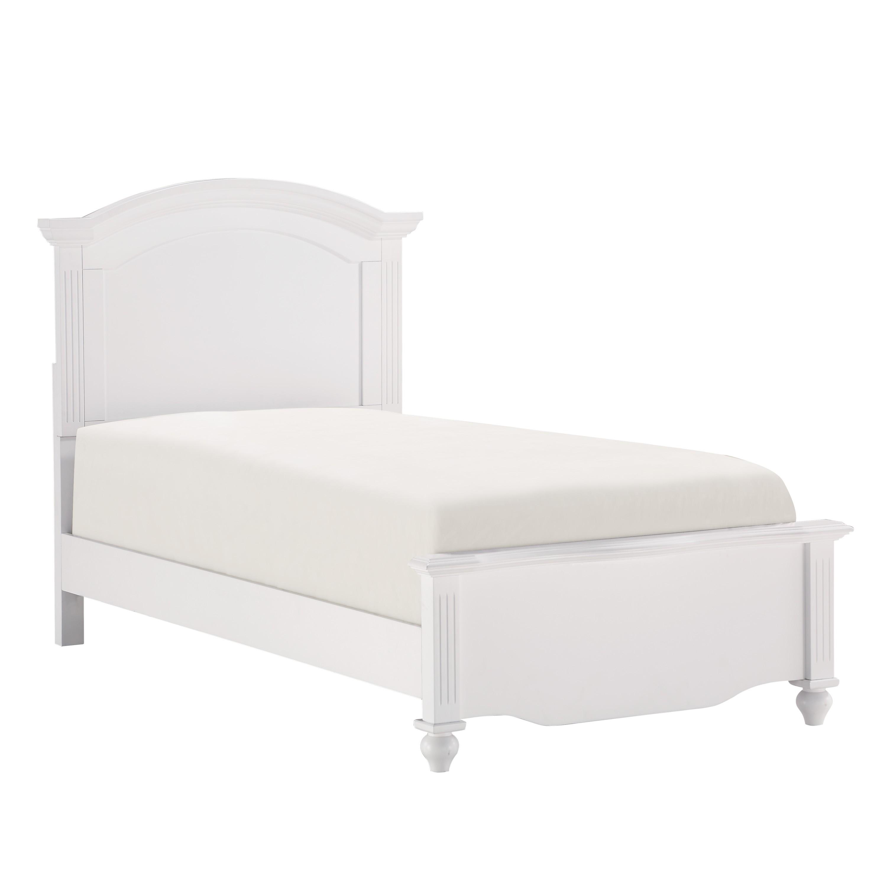 

    
Transitional White Wood Twin Bedroom Set 6pcs Homelegance 2058WHT-1* Meghan
