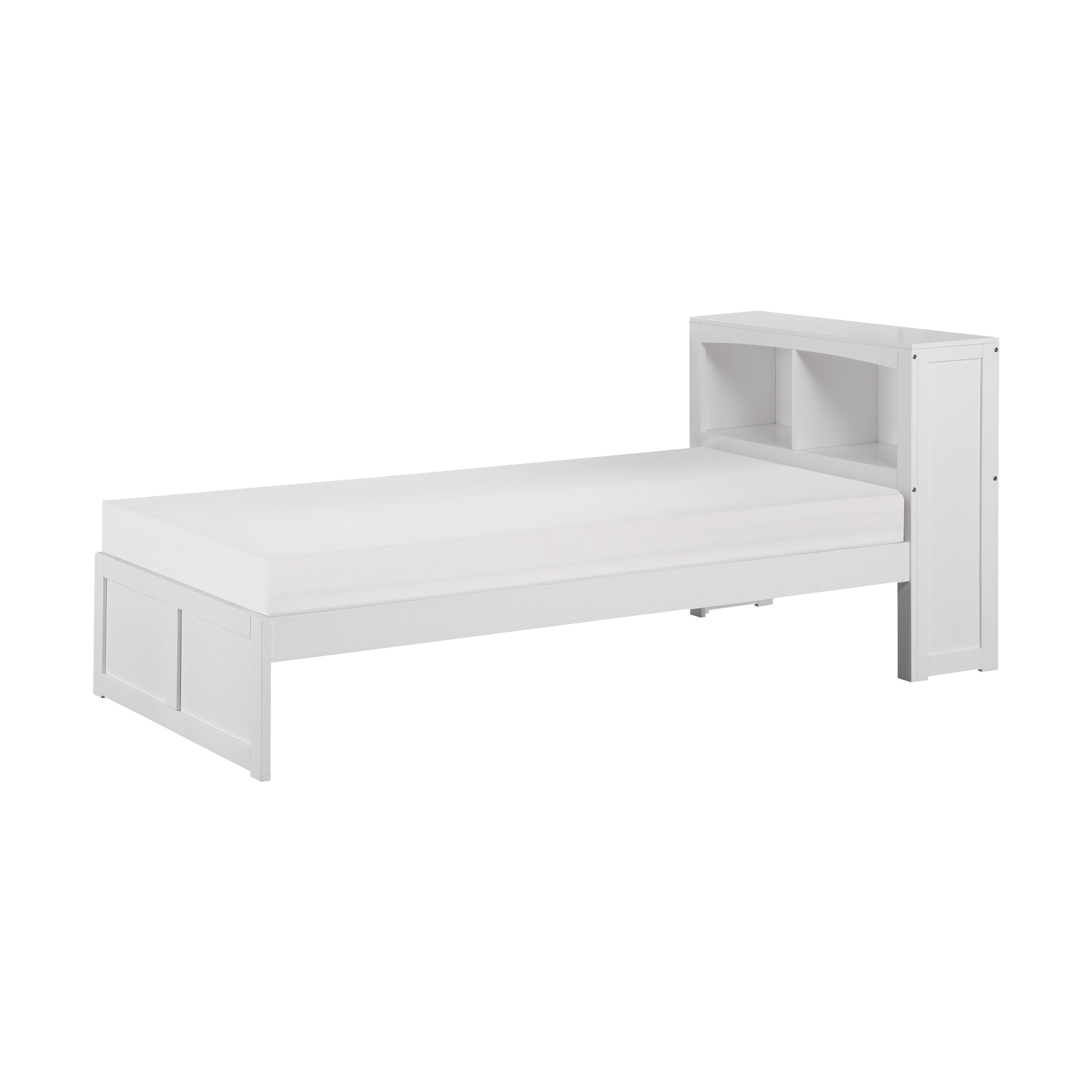 Transitional Bookcase Bed B2053BCW-1* Galen B2053BCW-1* in White 