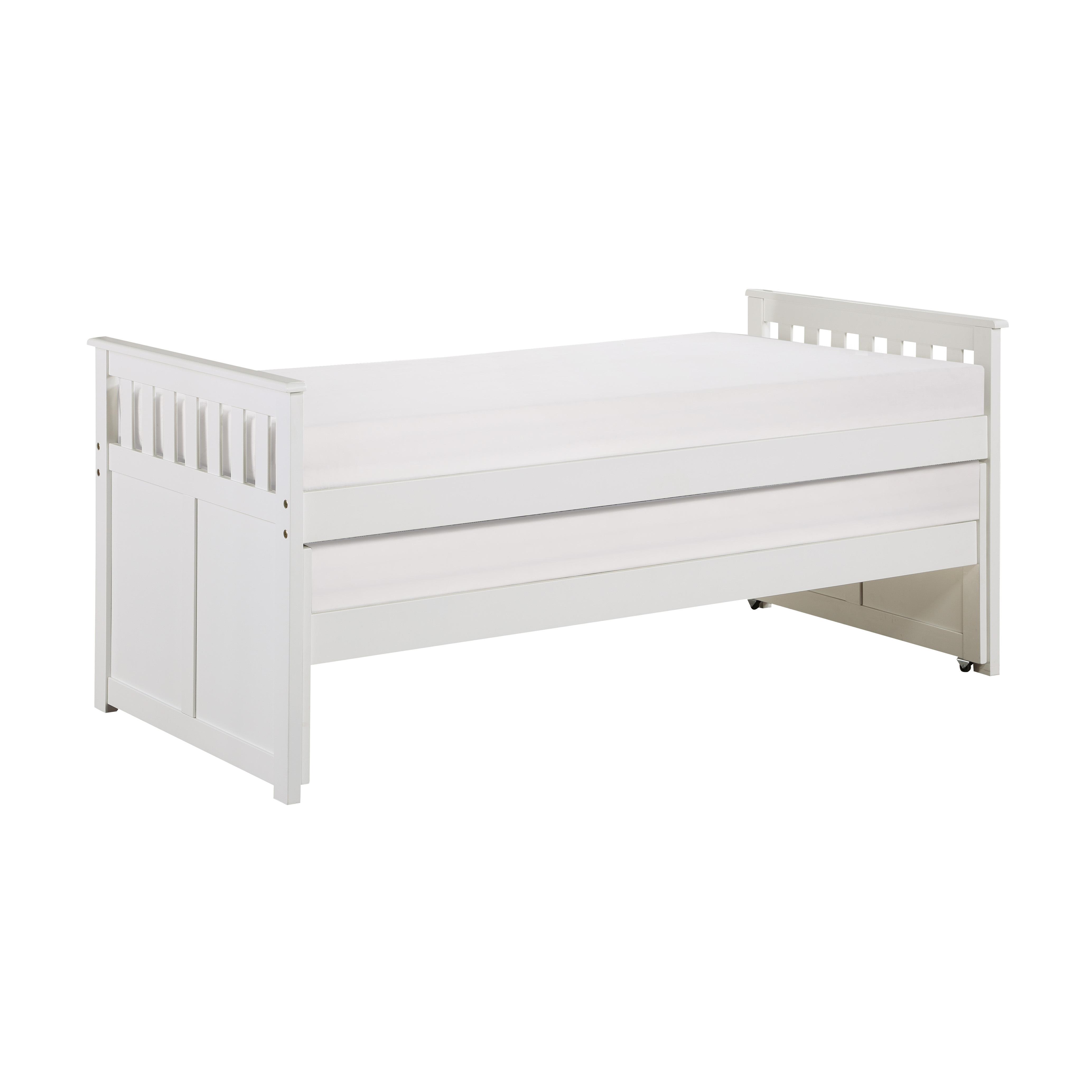 

    
Transitional White Wood Twin/Twin Bed Homelegance B2053RTW-1* Galen
