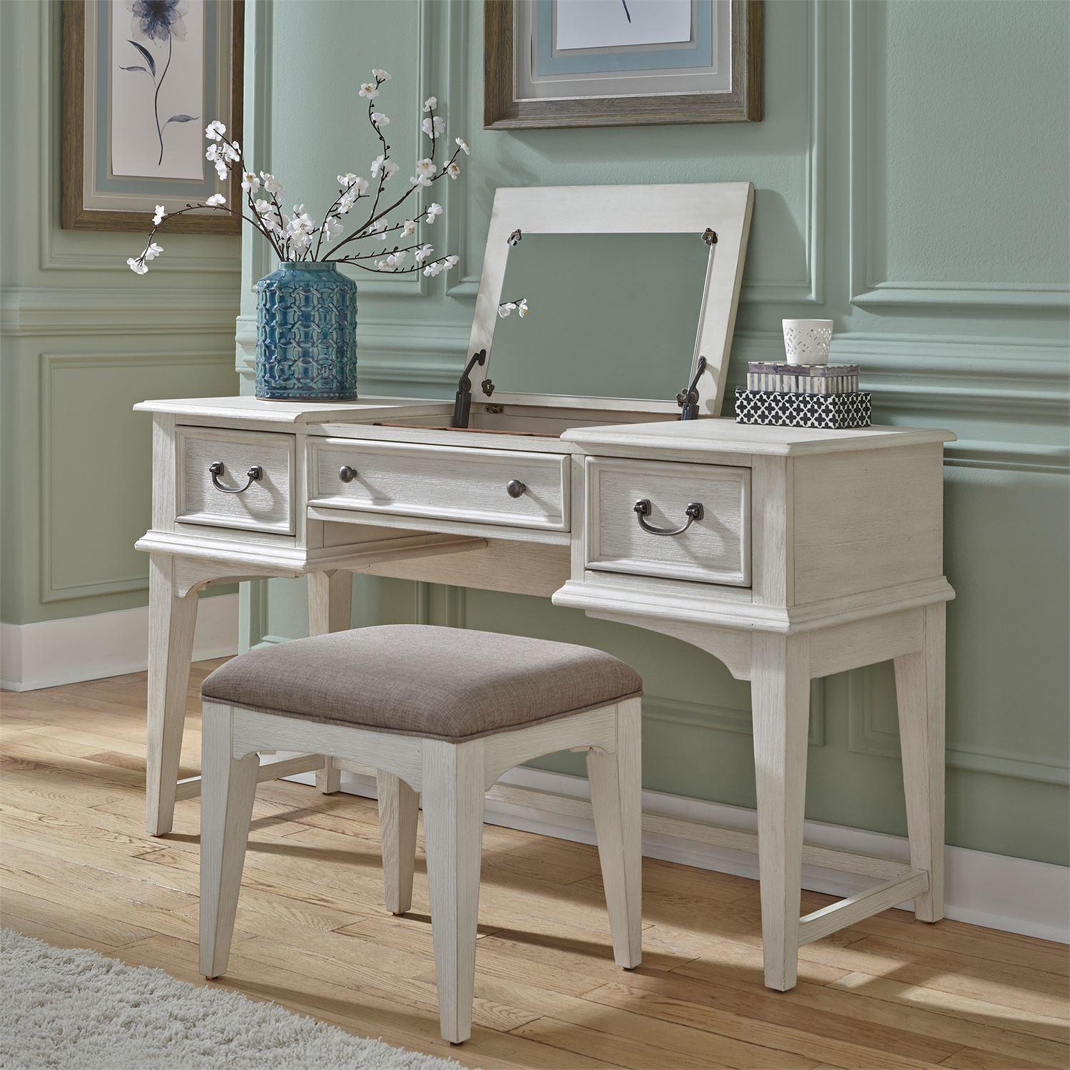 

    
Transitional White Wood Vanity 2 Pcs Bayside 249-YBR-VN Liberty Furniture
