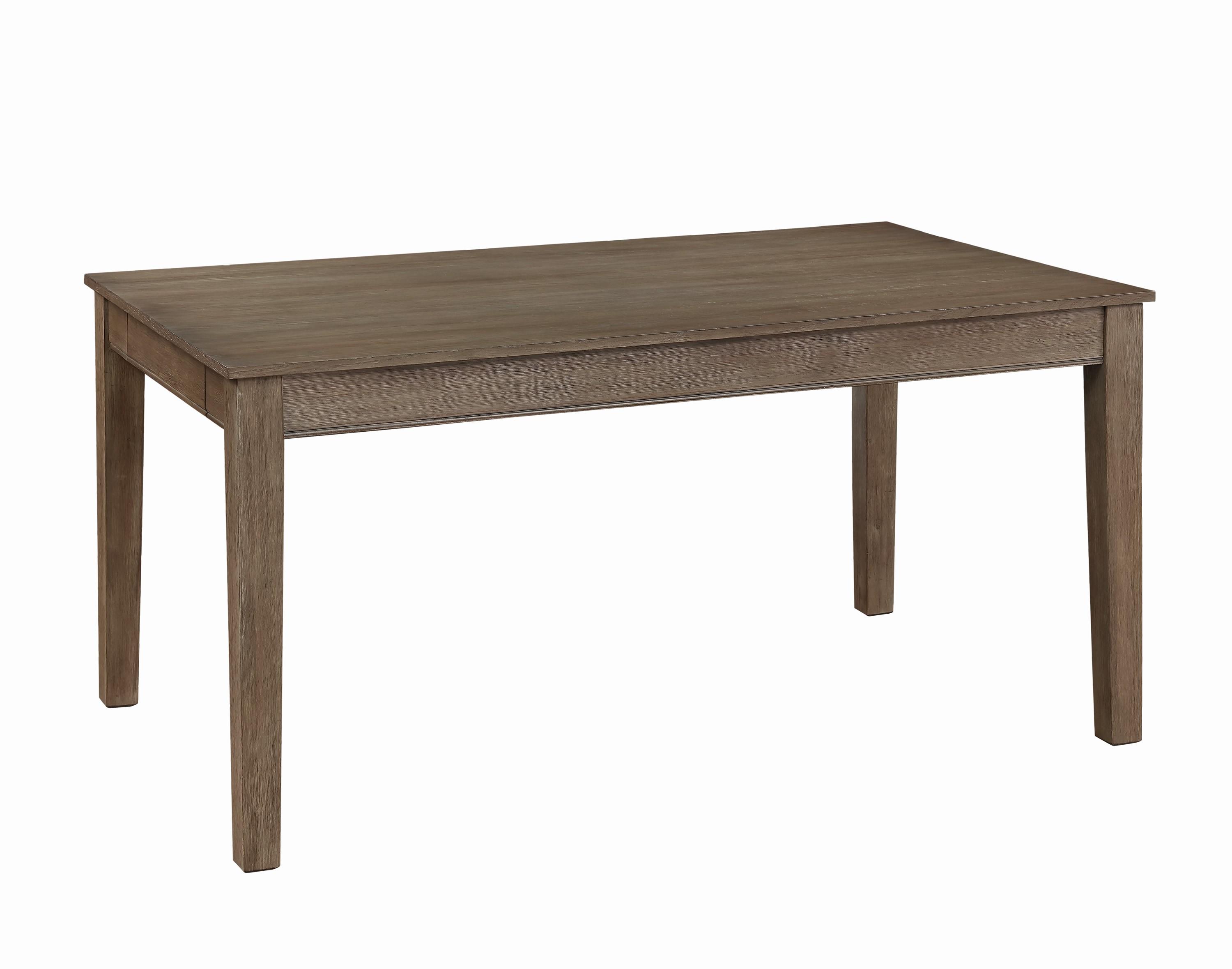 

    
Transitional Wire Brushed Brown Wood Dining Table Homelegance 5706-60 Armhurst
