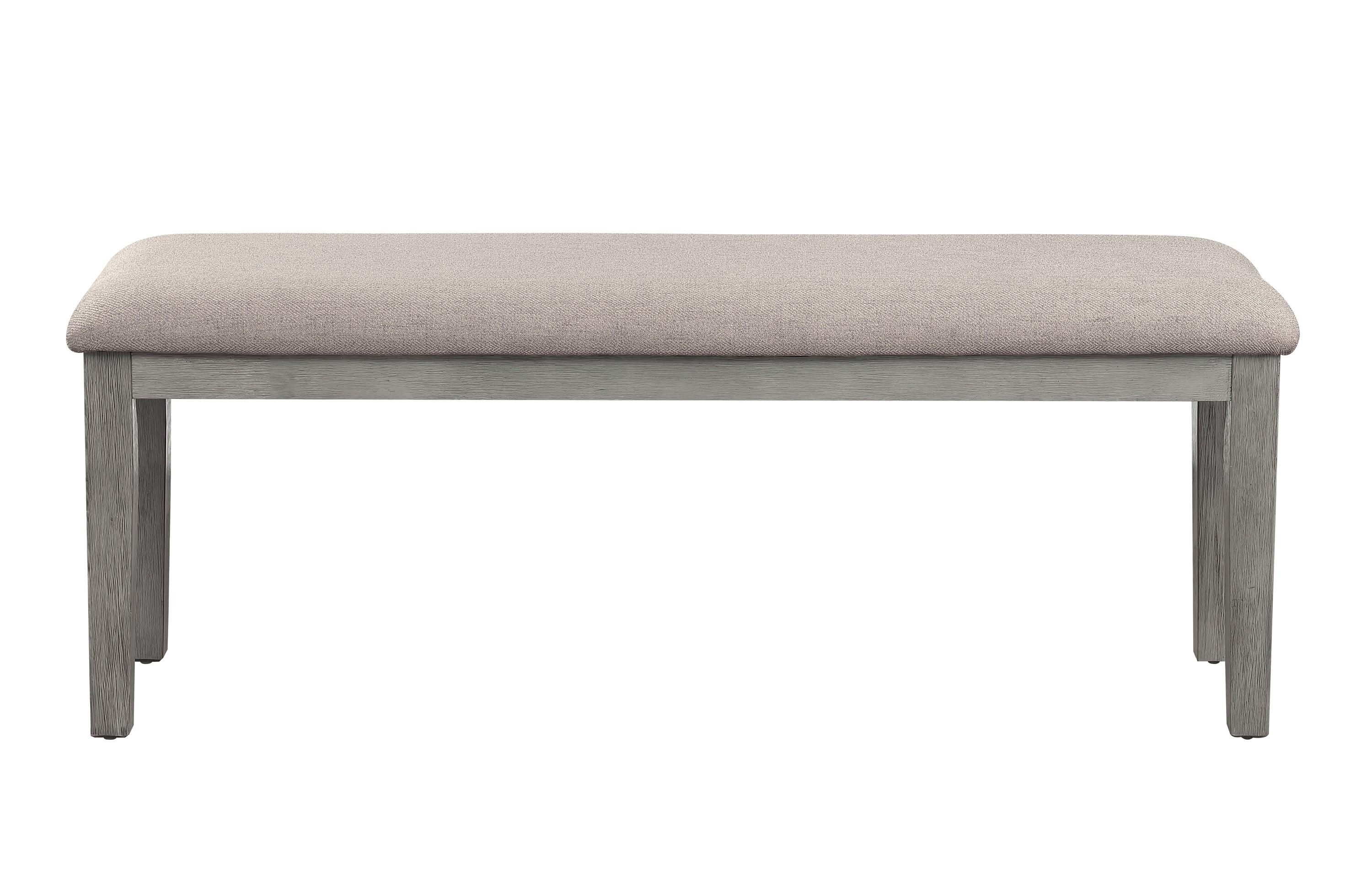 

    
Transitional Wire Brushed Gray Wood Bench Homelegance 5706GY-13 Armhurst
