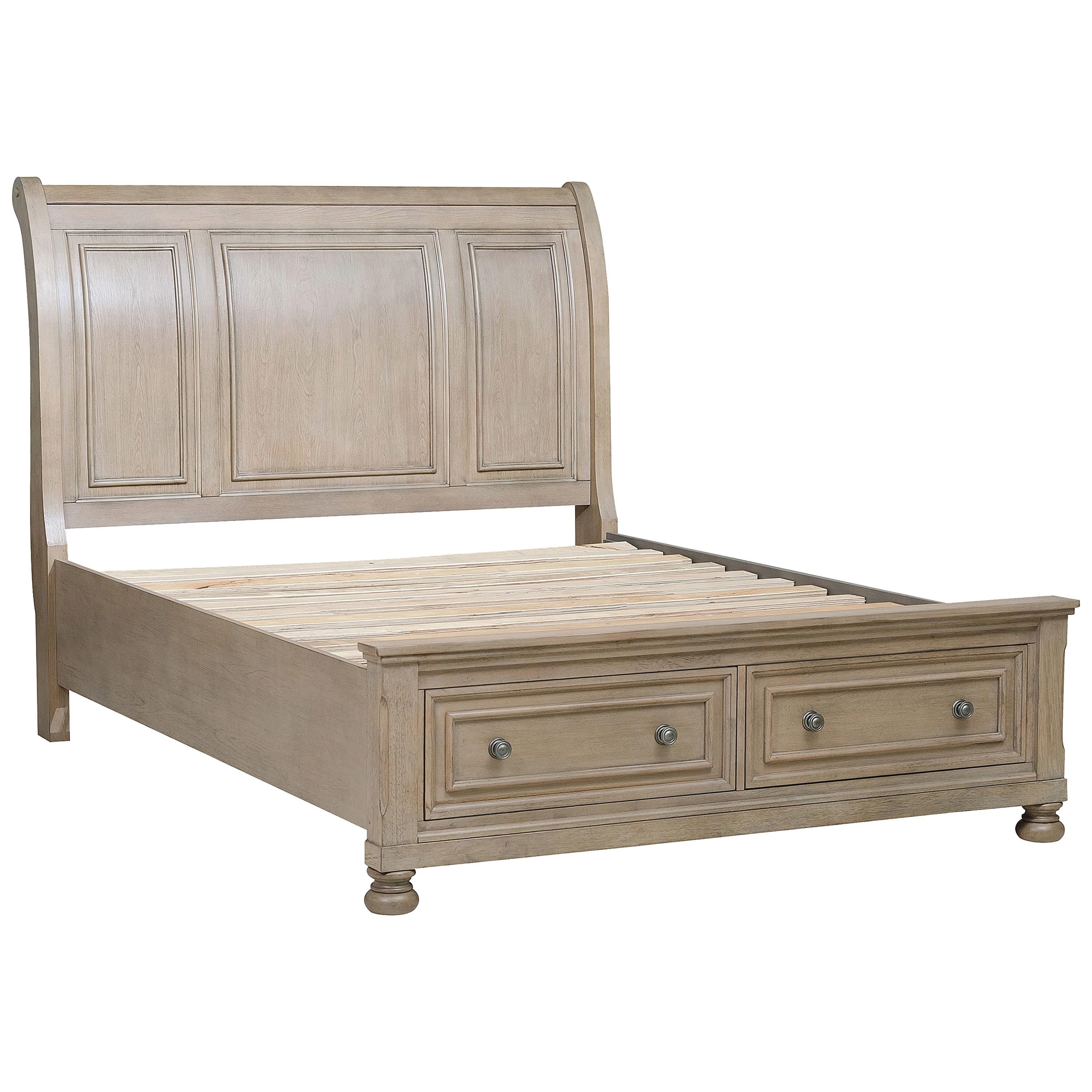 

    
Transitional Wire Brushed Gray Wood CAL Bed Homelegance 2259KGY-1CK* Bethel
