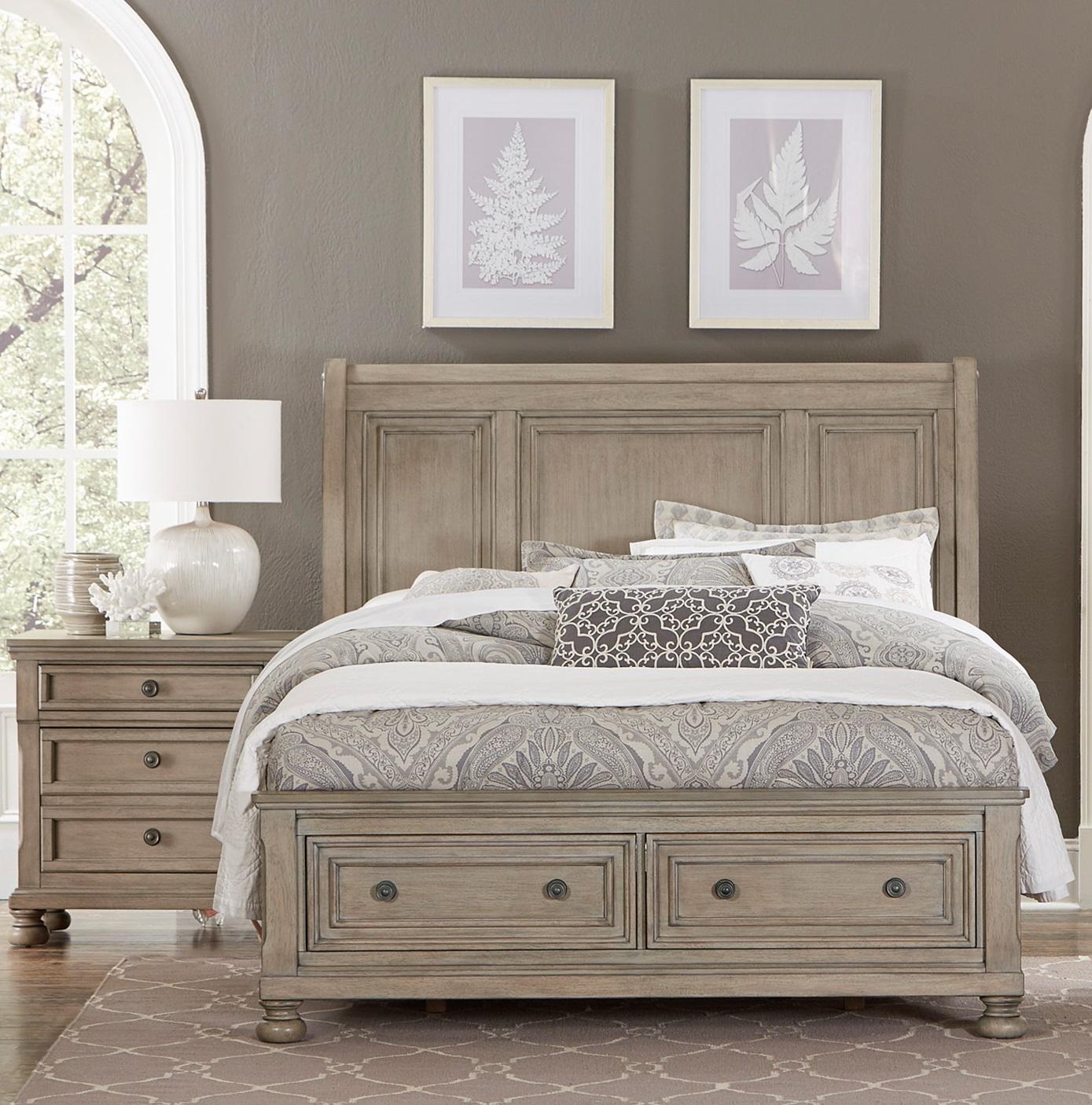 Transitional Bedroom Set 2259KGY-1CK-3PC Bethel 2259KGY-1CK-3PC in Gray 