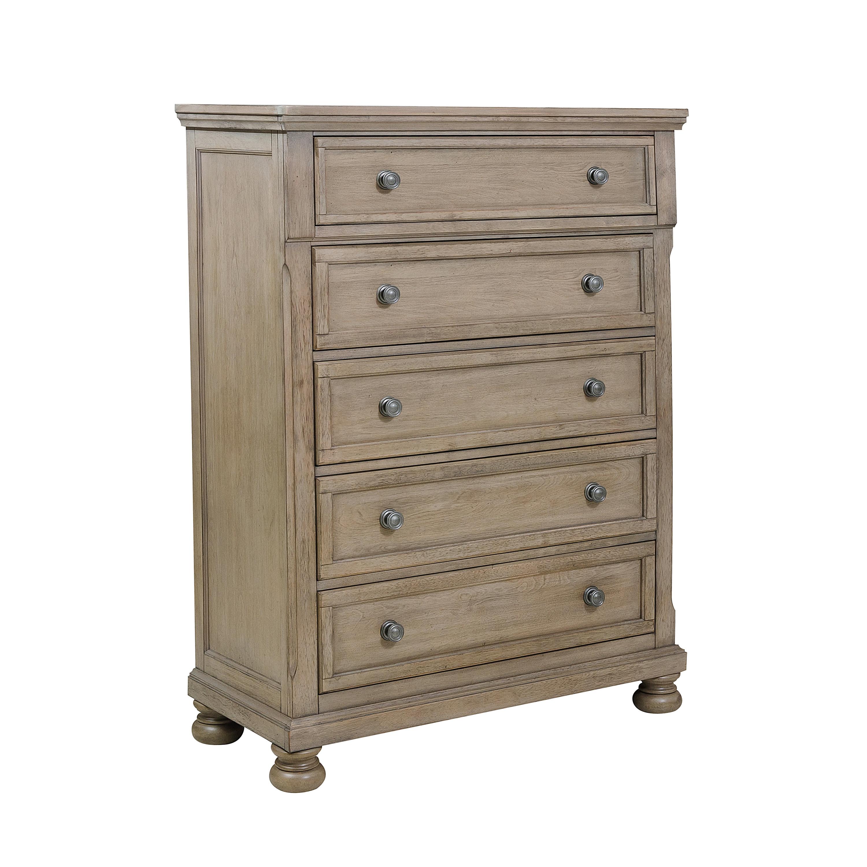 

    
Transitional Wire Brushed Gray Wood Chest Homelegance 2259GY-9 Bethel
