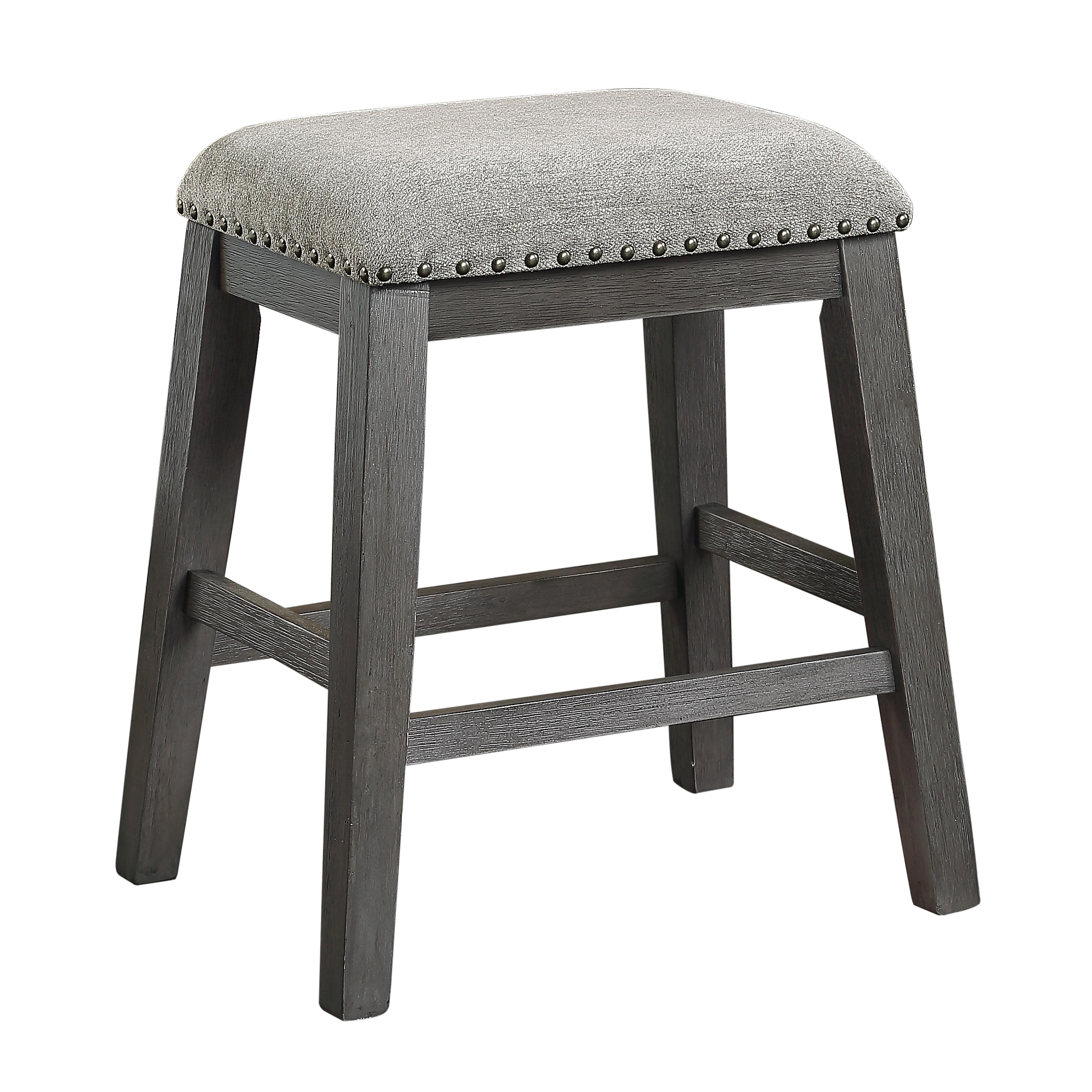 Transitional Counter Height Chair 5603RF-24F1 Timbre 5603RF-24F1 in Gray Chenille