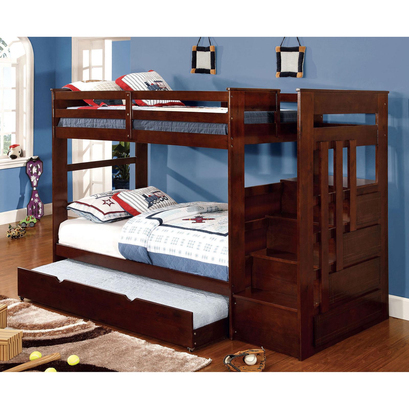 

    
Transitional Wood Bunk Bed in Brown Woodridge by Furniture of America
