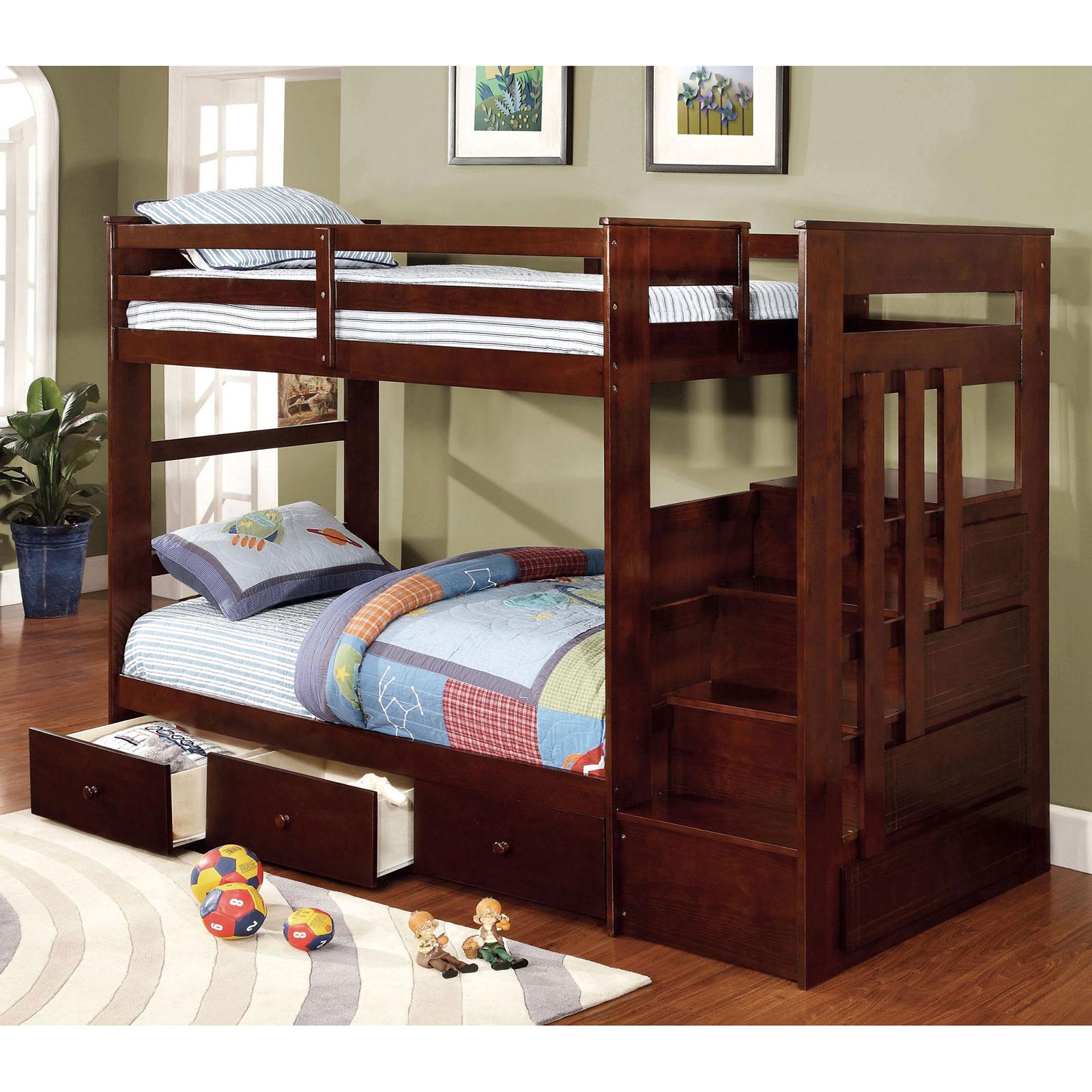 

    
Furniture of America Woodridge Bunk Bed Brown CM-BK612-BED
