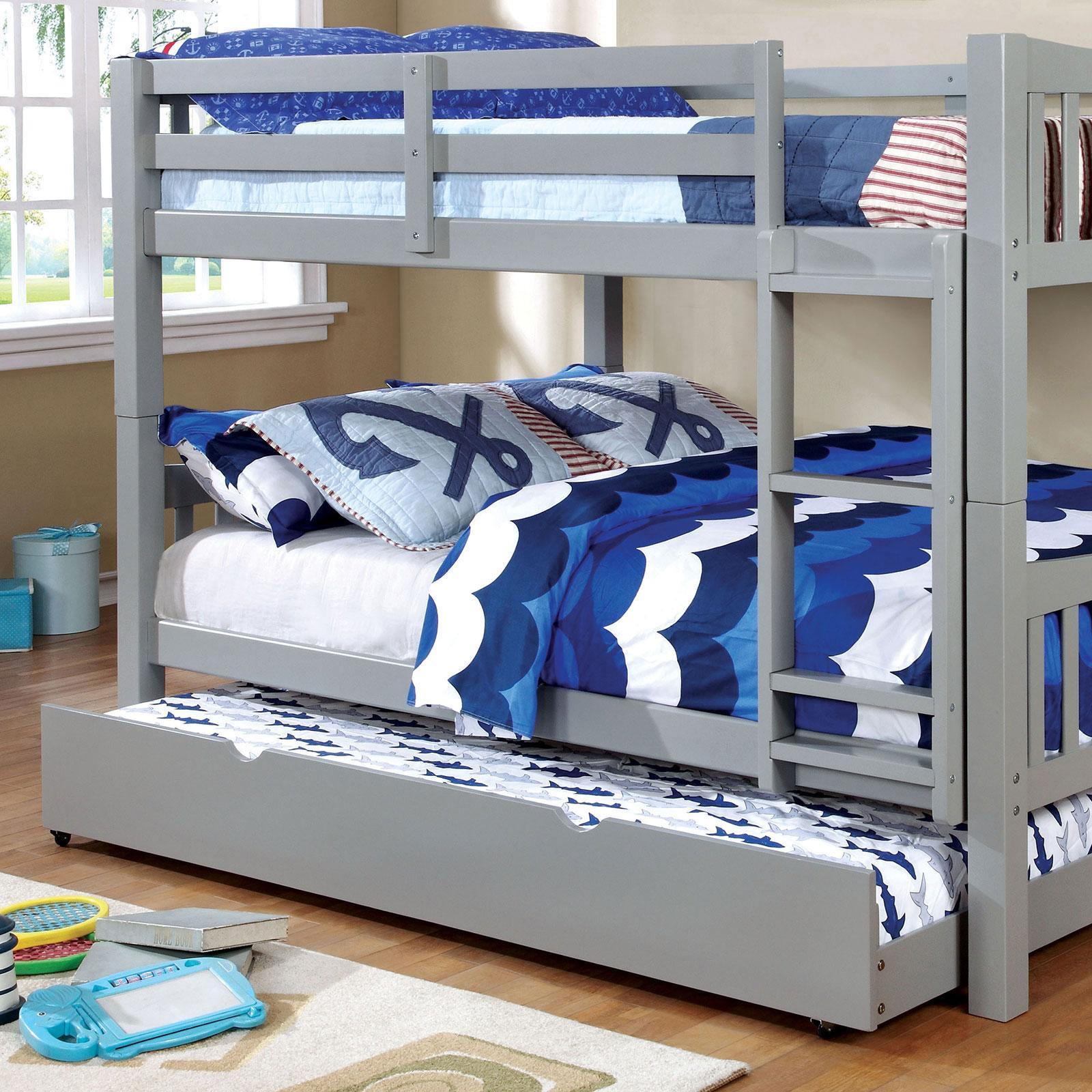 

    
Furniture of America CAMERON CM-BK929F-GY Bunk Bed Gray CM-BK929F-GY-BED
