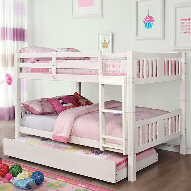 

    
Furniture of America CAMERON CM-BK929F-WH Bunk Bed White CM-BK929F-WH-BED

