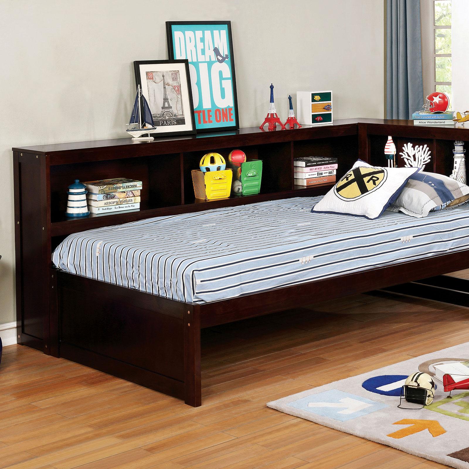 

    
Brown Pine Wood Full Daybed FRANKIE CM1738EX Furniture of America Transitional
