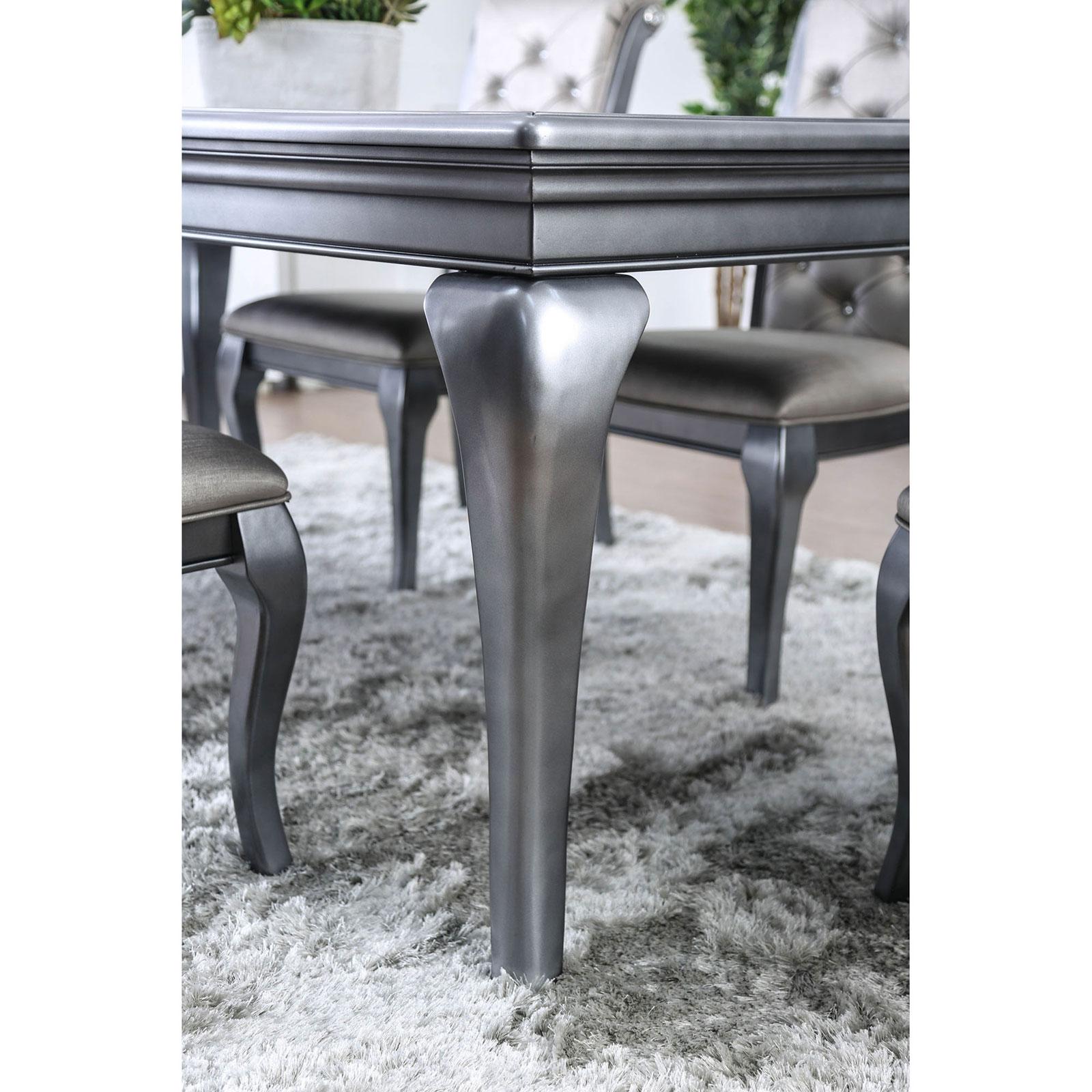 

    
Furniture of America AMINA CM3219GY-T Dining Table Gray CM3219GY-T
