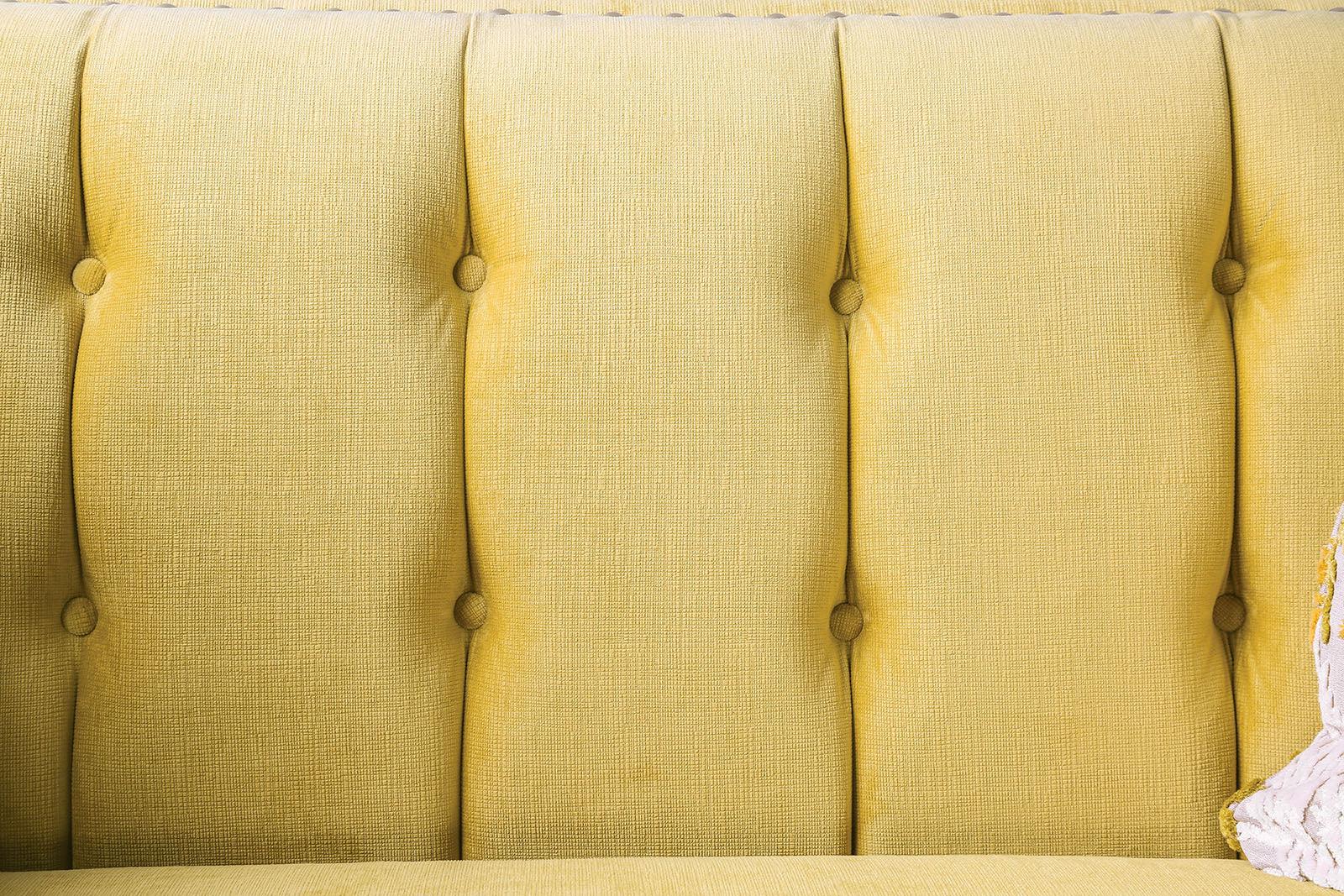 

    
SM2216-2PC Transitional Royal Yellow Microfiber Sofa and Loveseat Furniture of America SM2216-2PC Tegan
