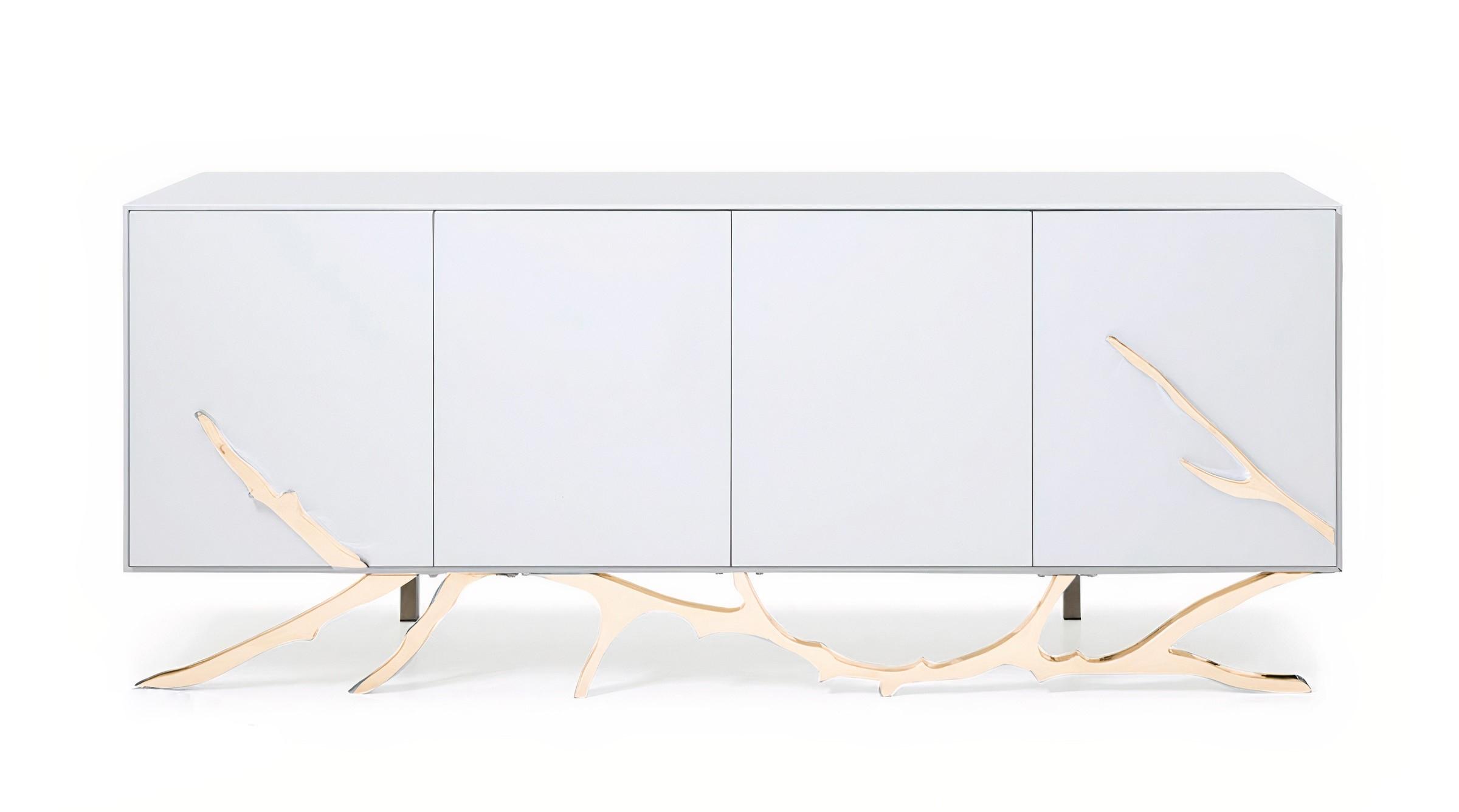 

    
Tree Branch White & Gold Dining Buffet by VIG Modrest Legend
