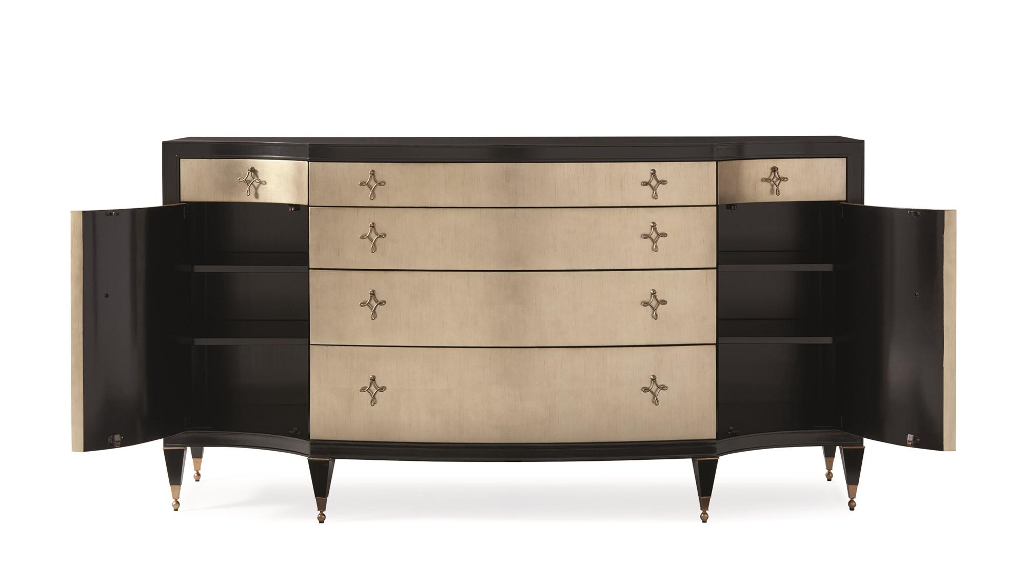 

        
Caracole OPPOSITES ATTRACT Dresser Black Finish/Gold  662896009569
