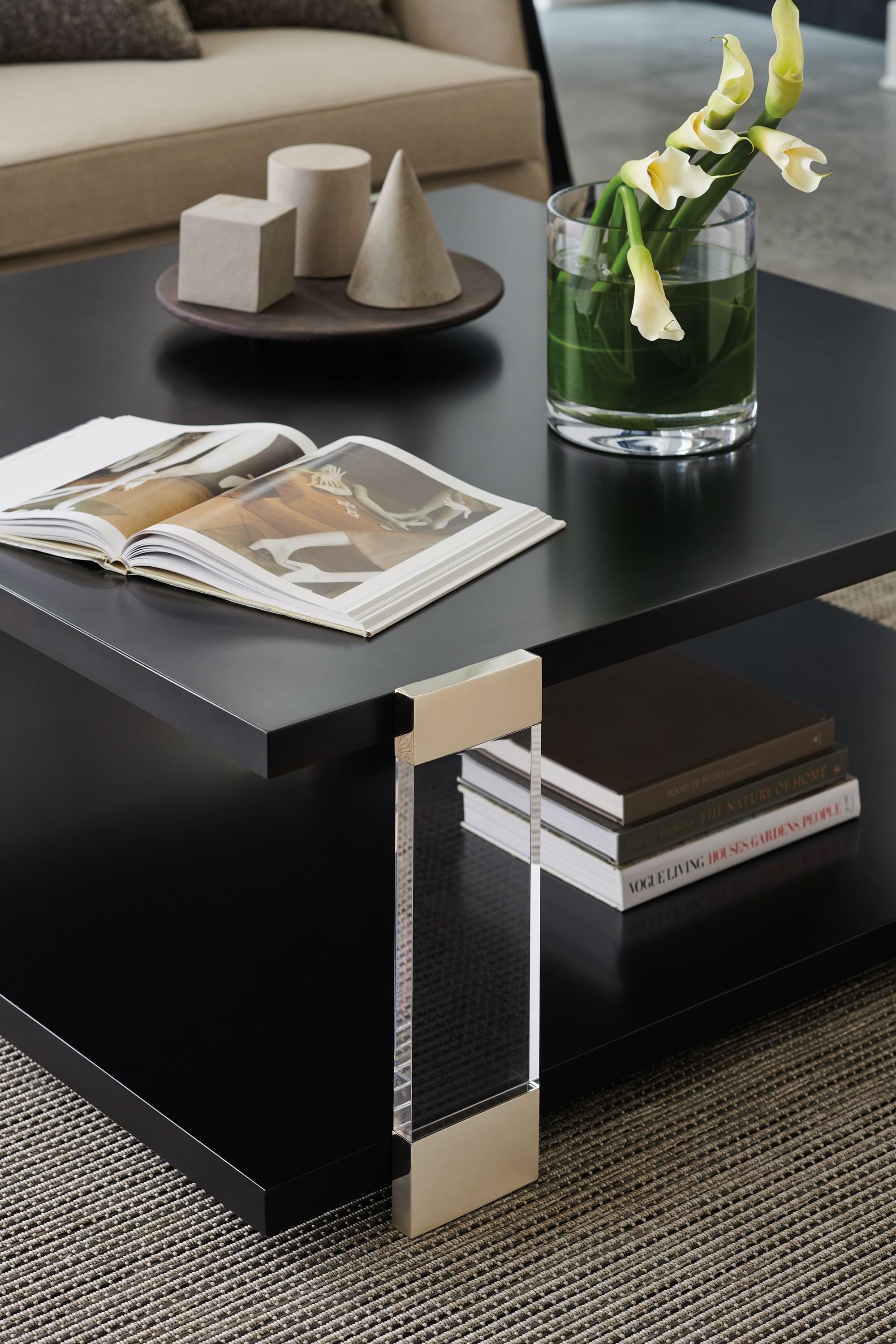 

        
Caracole I&#039;LL TAKE THE CORNER TABLE Coffee Table Gold/Black  662896036176
