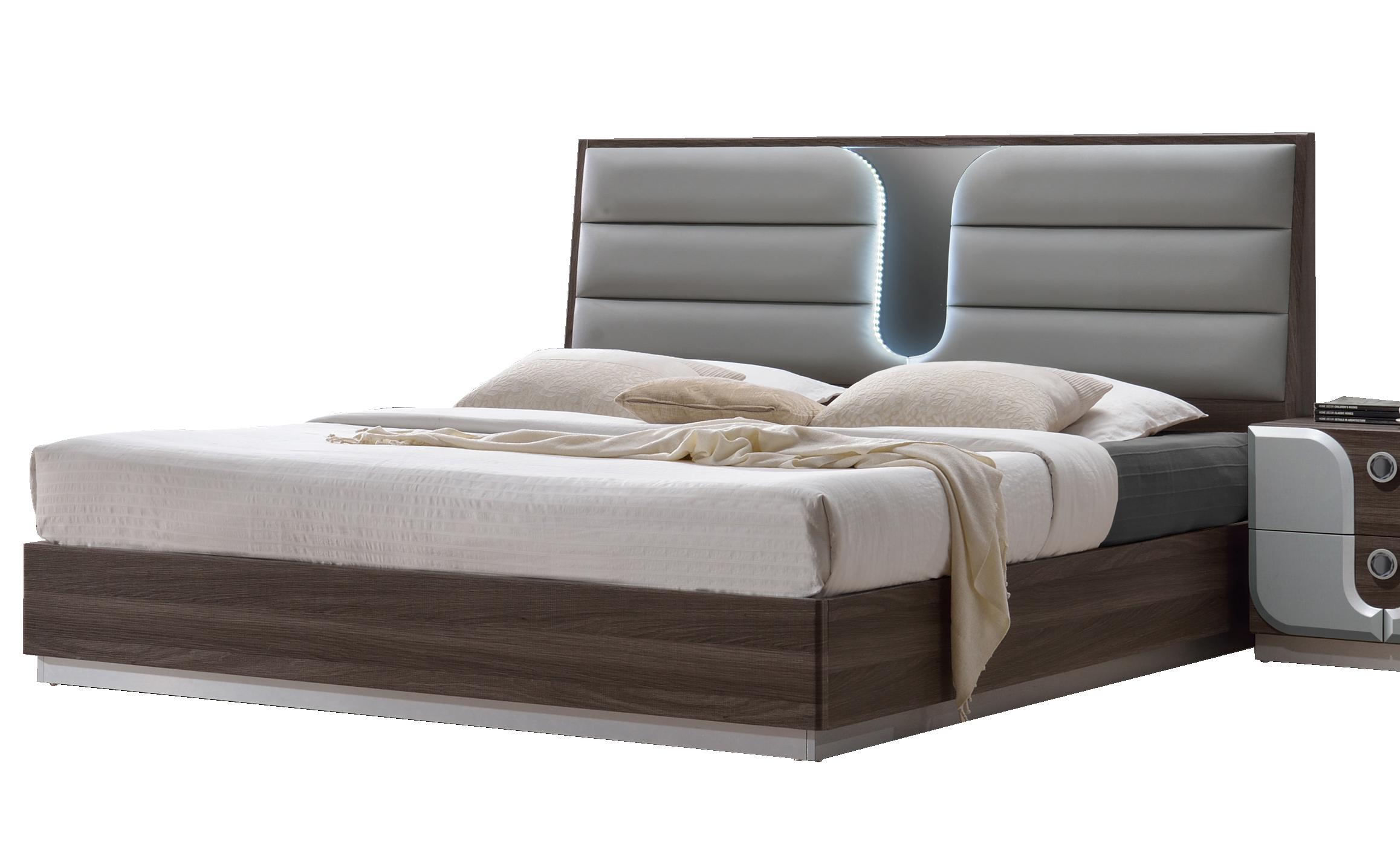 

    
Two-tone Finish Platform King Size Bed London by Chintaly Imports
