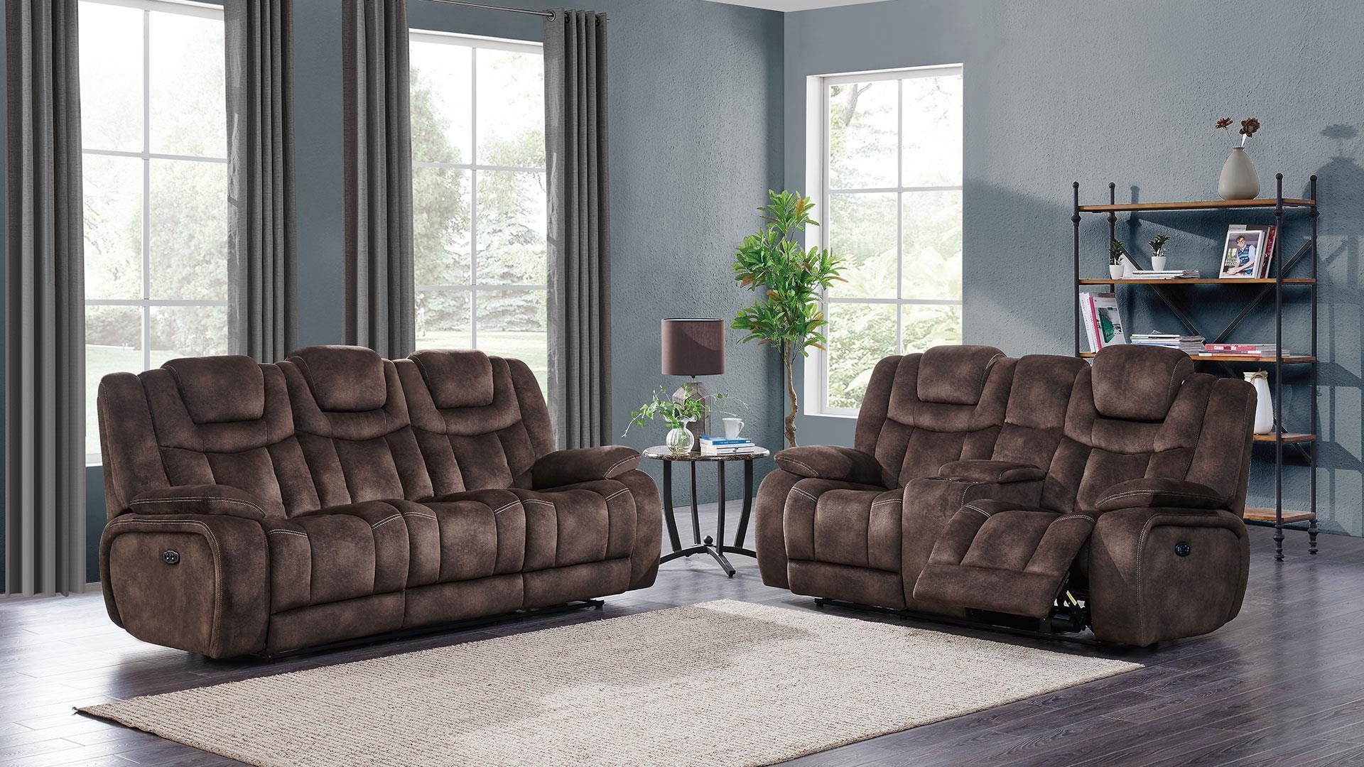 

        
Global Furniture USA U1706 Power Reclining Sofa Chocolate Microfiber 00887179037187
