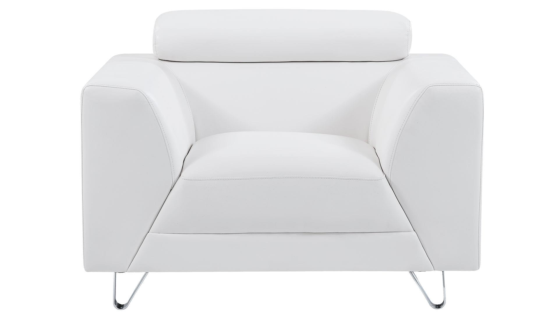 Global Furniture USA U8210 PLUTO WHITE Armchair