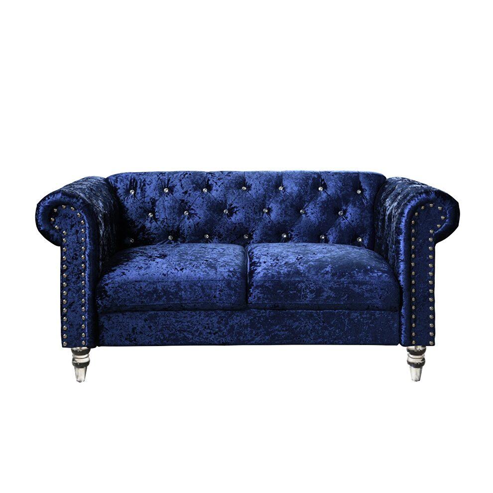 

    
U9550-BLUE VELVET-S/LS Global Furniture USA Sofa and Loveseat Set
