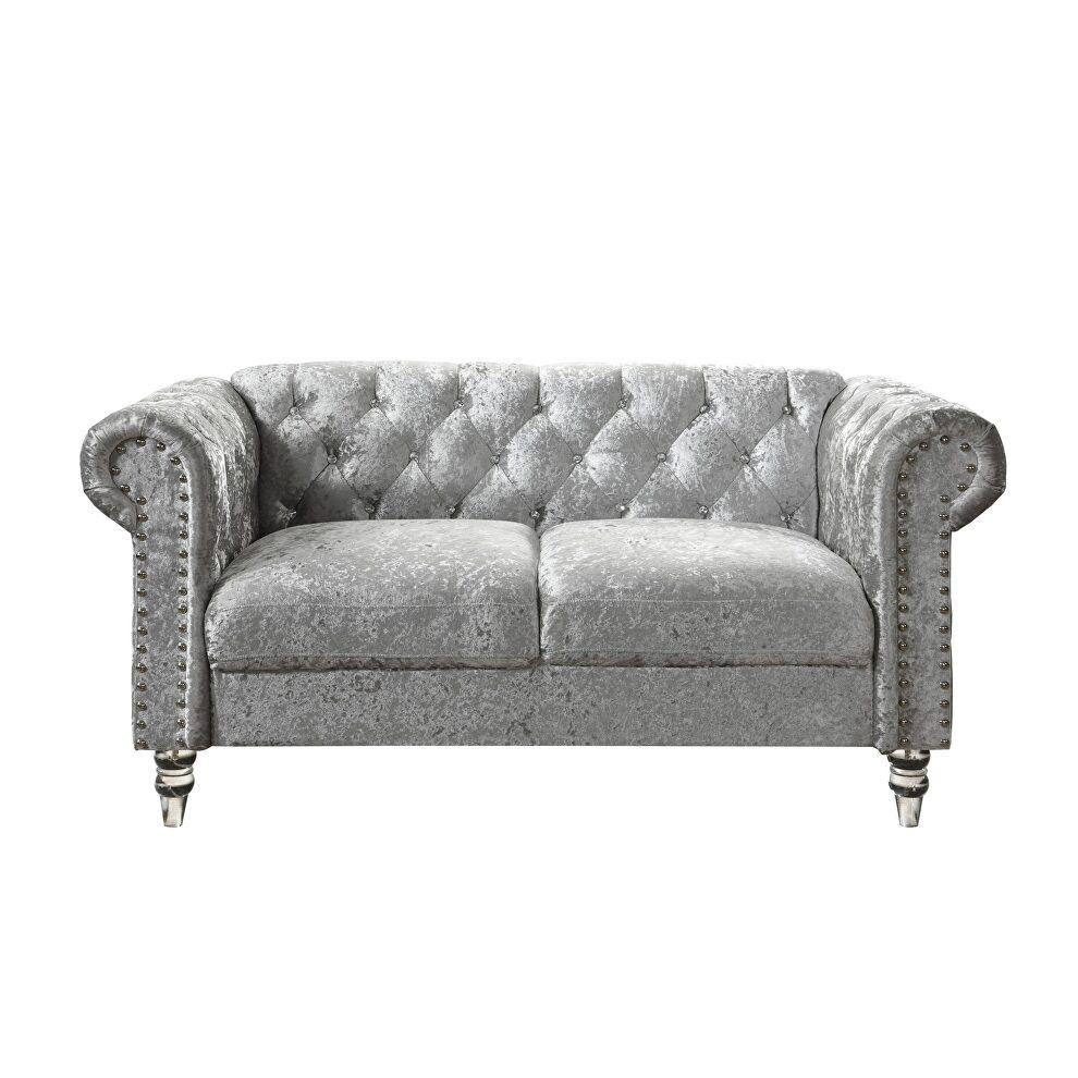 

    
U9550-GREY VELVET-S/LS Global Furniture USA Sofa and Loveseat Set
