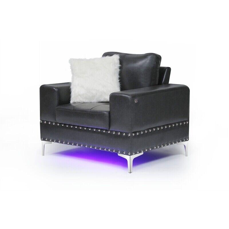 

    
Global Furniture USA U98 Armchair Charcoal U98-BLANCHE CHARCOAL-CH W/ LED
