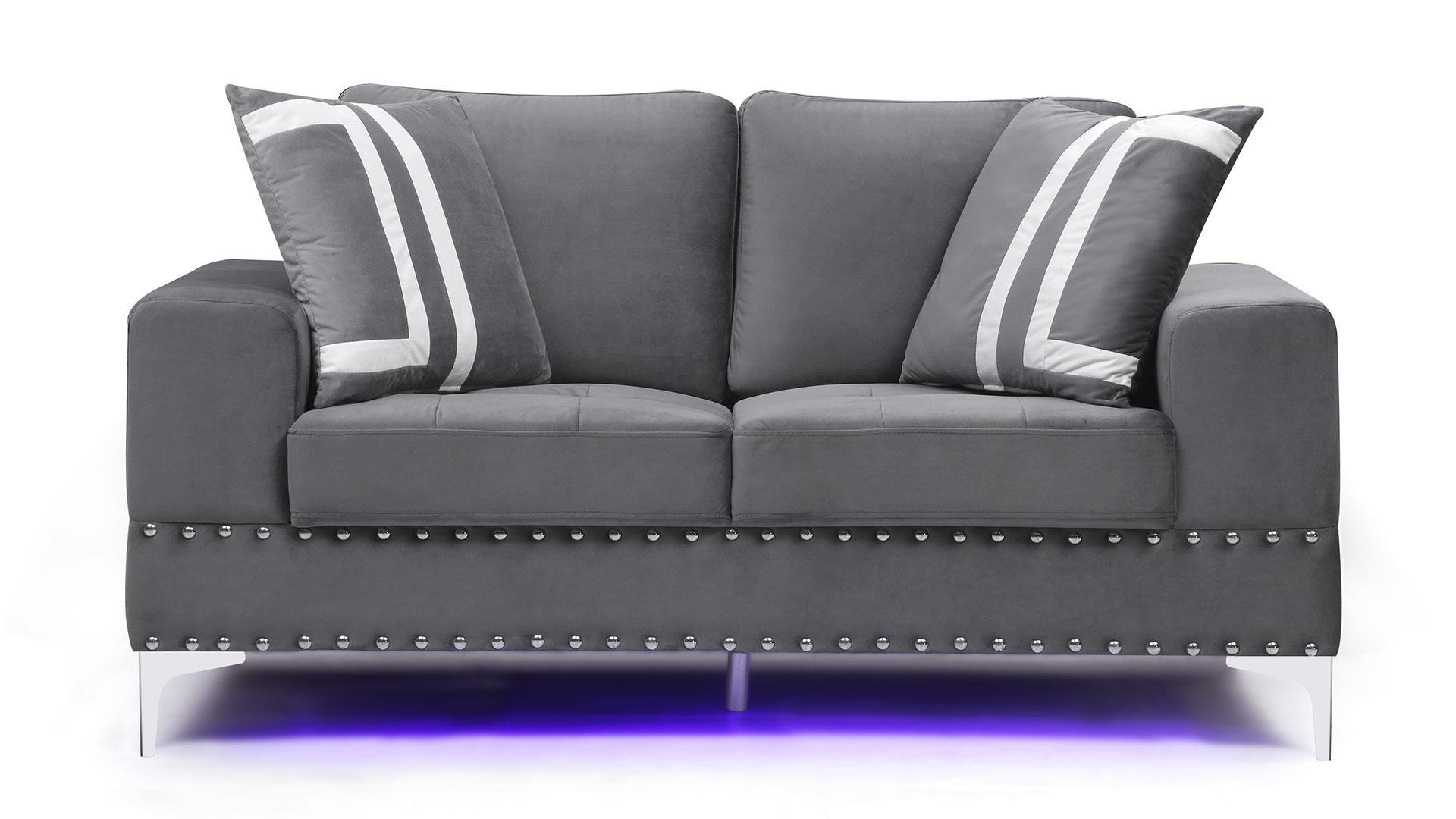 

                    
Global Furniture USA U98 Sofa and Loveseat Set Gray Velvet Purchase 
