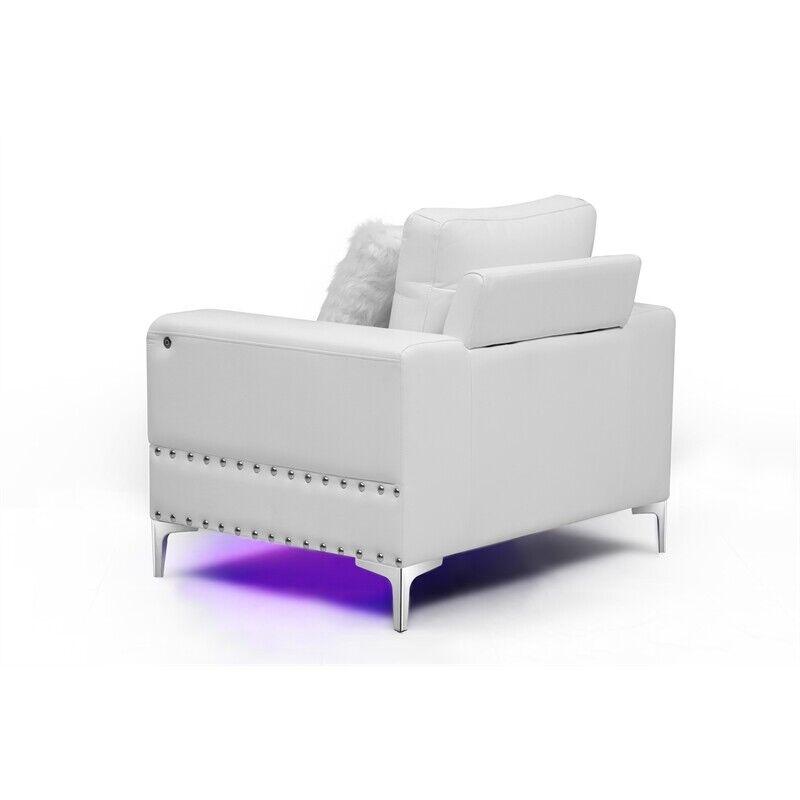 

    
Global Furniture USA U98 Armchair White U98-BLANCHE WHITE-CH W/ LED
