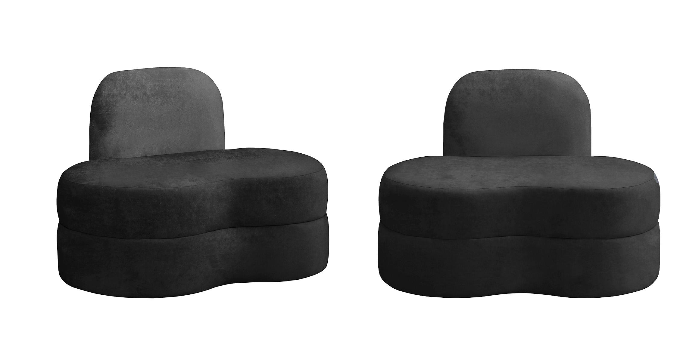 

    
Ultra Vogue Black Velvet Lounge Chair Set 2Pcs MITZY 606Black-C Meridian Modern
