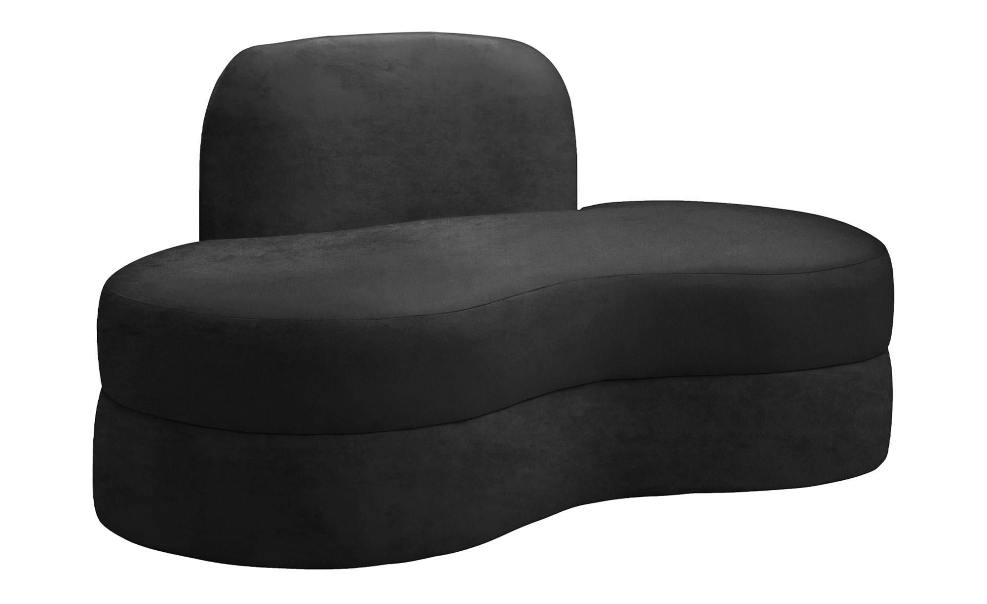 

    
Ultra Vogue Black Velvet Lounge Sofa Set 2Pcs MITZY 606Black-S Meridian Modern
