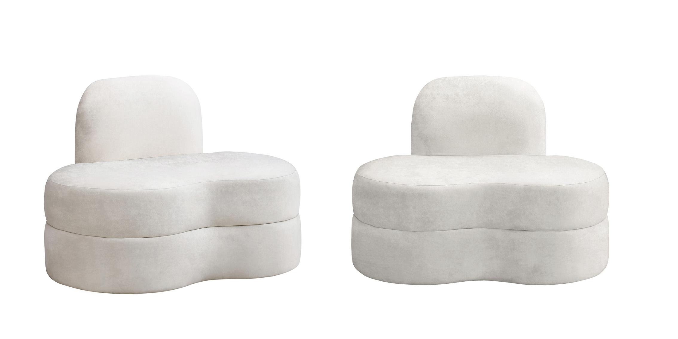 

    
Ultra Vogue Cream Velvet Lounge Chair Set 2Pcs MITZY 606Cream-C Meridian Modern
