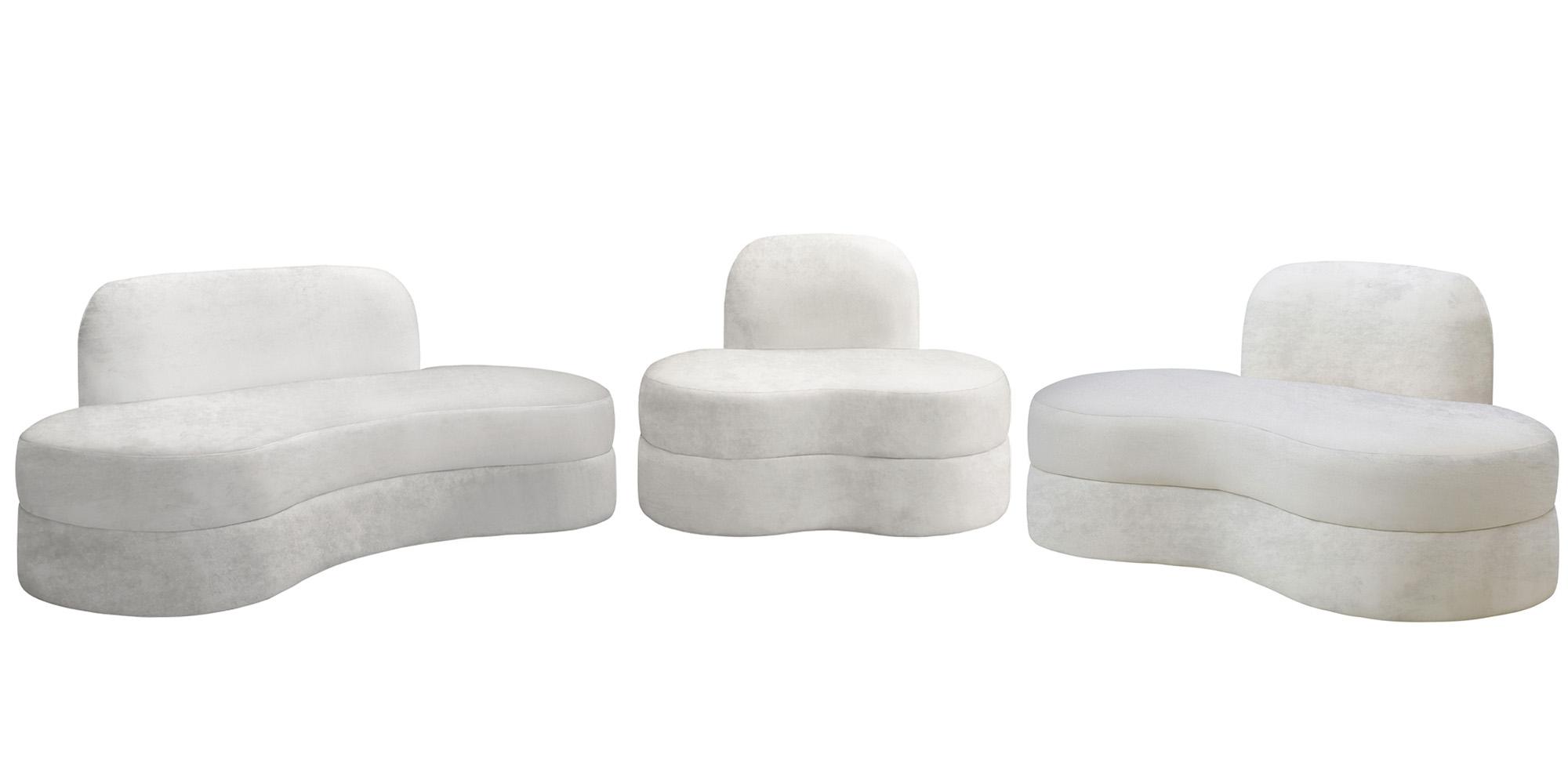 

    
Ultra Vogue Cream Velvet Lounge Sofa Set 3Pcs MITZY 606Cream-S Meridian Modern
