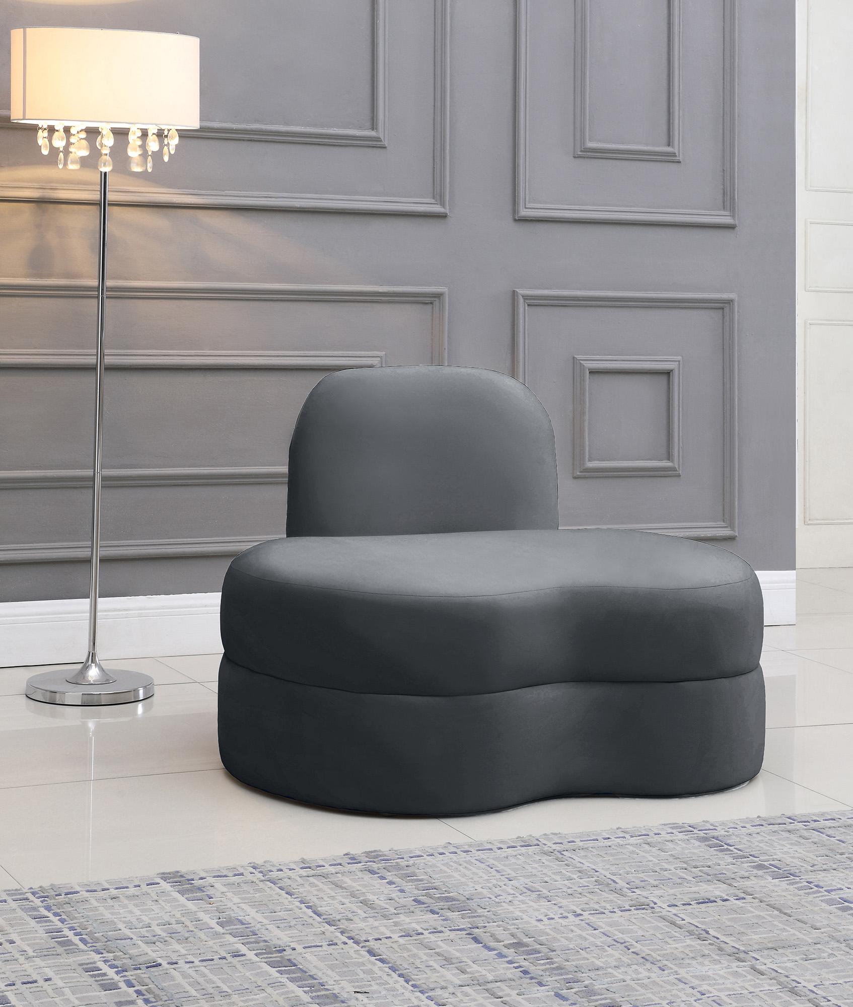 

        
Meridian Furniture MITZY606Grey-C-Set-2 Accent Chair Set Gray Velvet 753359800363
