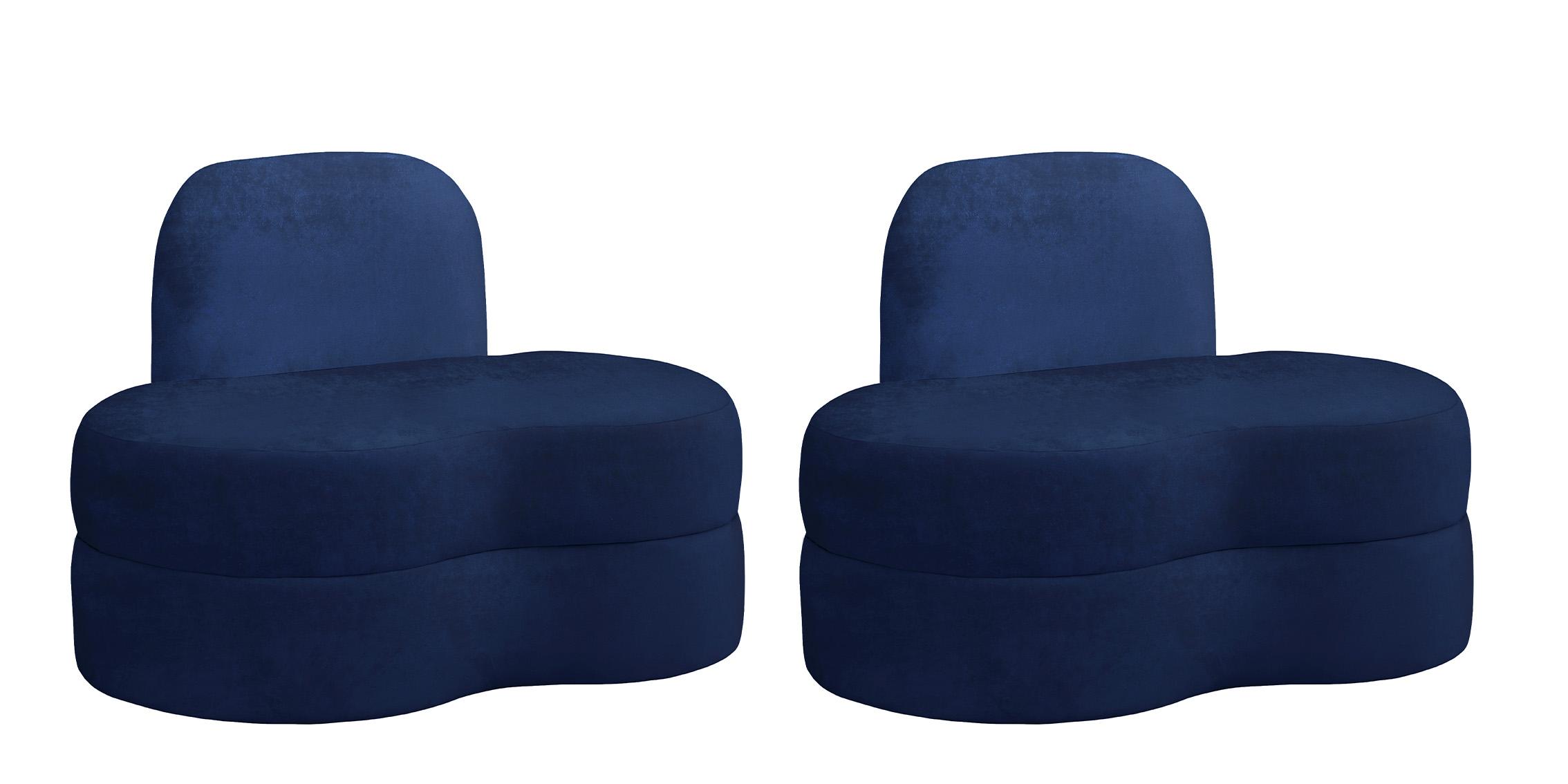 

    
Ultra Vogue Navy Velvet Lounge Chair Set 2Pcs MITZY 606Navy-C Meridian Modern
