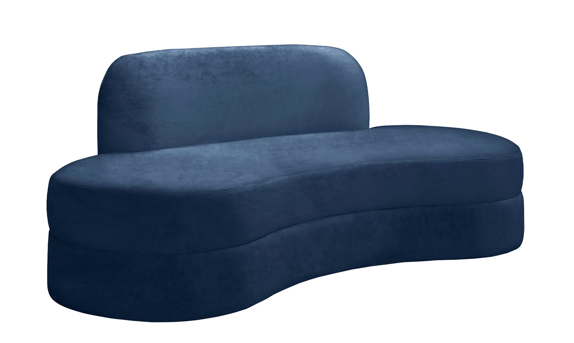

    
Ultra Vogue Navy Velvet Lounge Sofa Set 3Pcs MITZY 606Navy-S Meridian Modern
