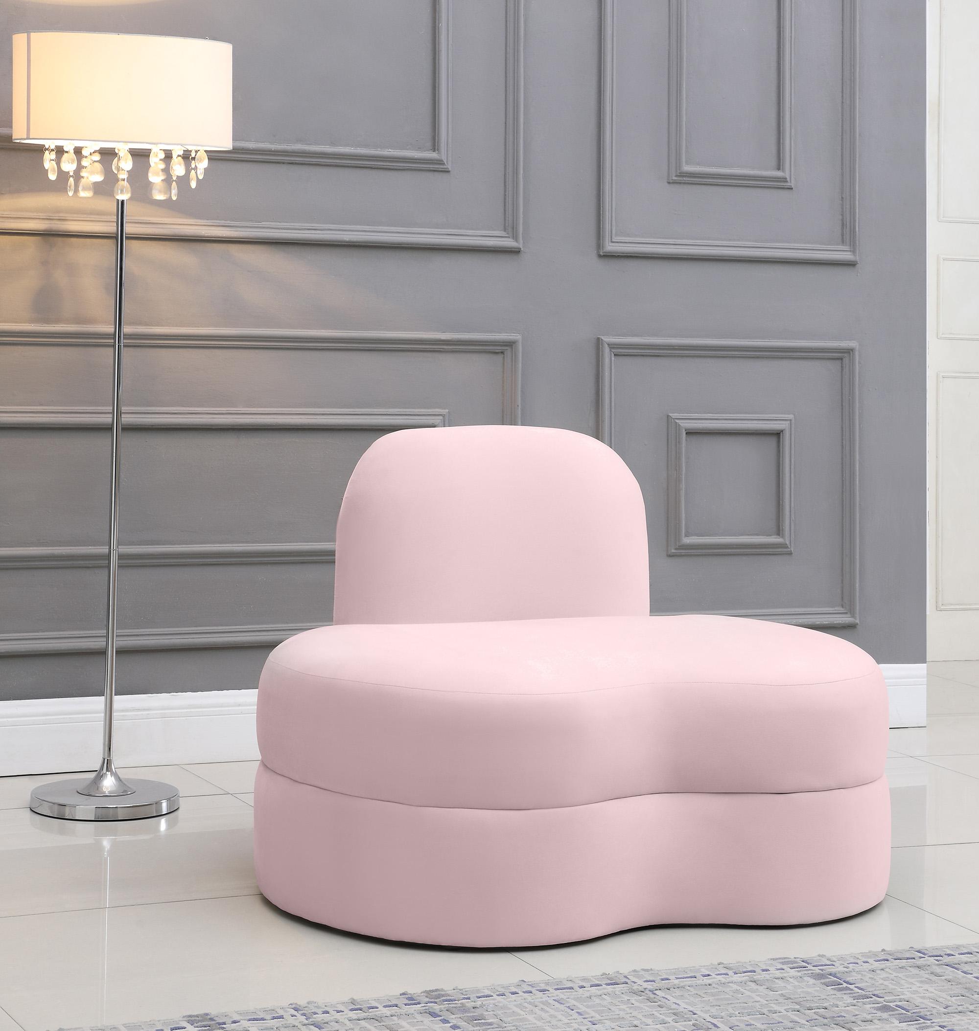 

        
Meridian Furniture MITZY 606Pink-C-Set-2 Accent Chair Set Pink Velvet 753359800424

