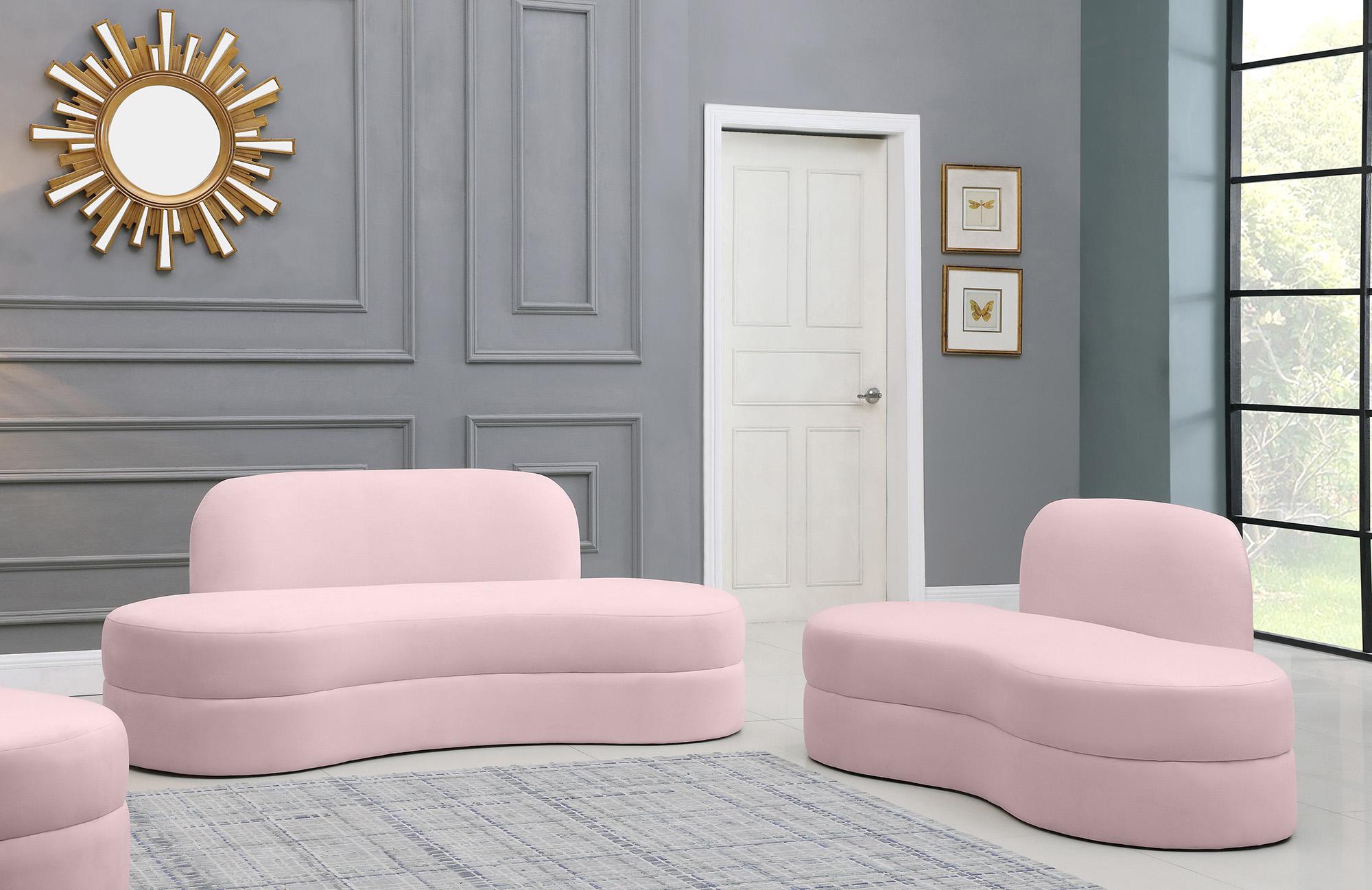 

        
753359800400Ultra Vogue Pink Velvet Lounge Sofa MITZY 606Pink-S Meridian Contemporary

