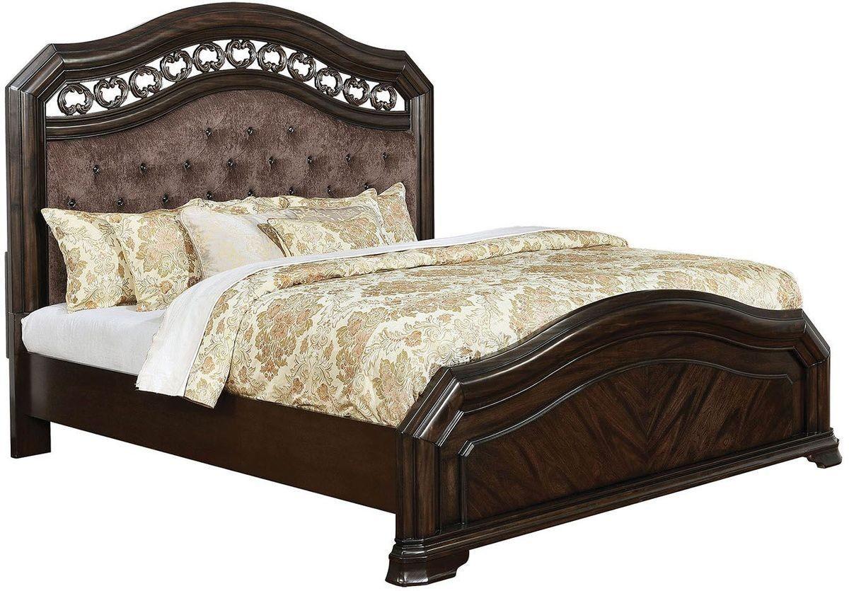 

    
Upholstered Espresso King Bedroom Set 4 Pcs Calliope Furniture of America
