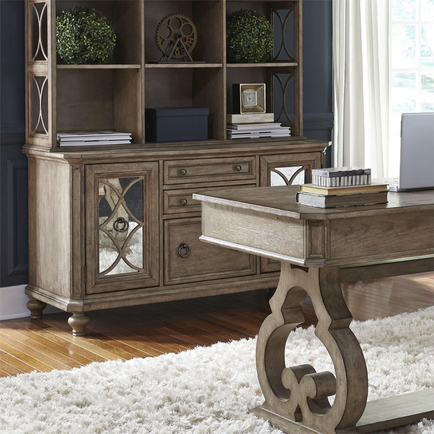 

    
Liberty Furniture Simply Elegant  (412-HOJ) Credenza Credenza Desk Brown 412-HO120
