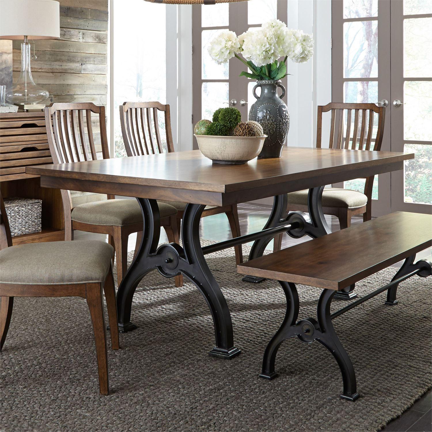Urban Dining Table Arlington House  (411-DR) Dining Table 411-T4274 in Brown 