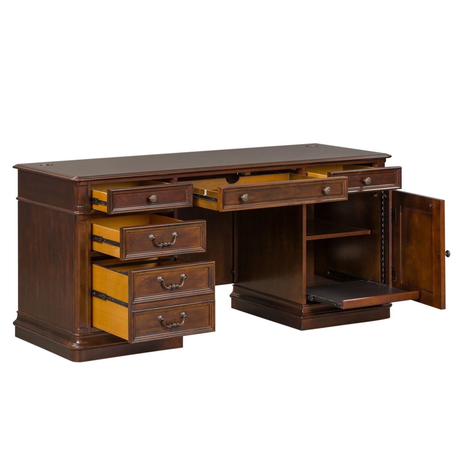 

                    
Liberty Furniture Brayton Manor  (273-HOJ) Executive Desk Executive Desk Brown  Purchase 
