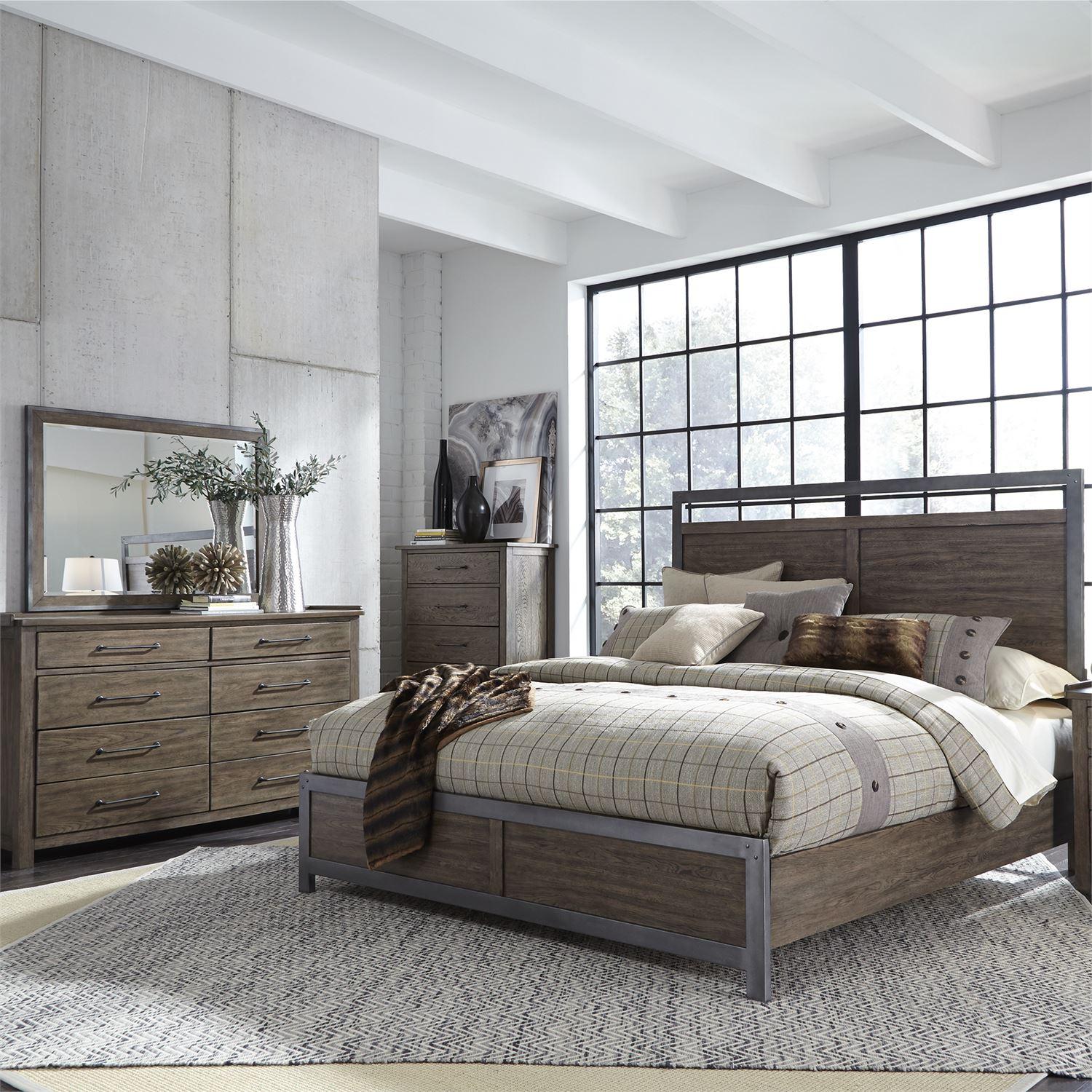 

    
Weather Beaten Bark Finish Queen Bedroom 4Pcs w/Chest Sonoma Road (473-BR) Liberty Furniture
