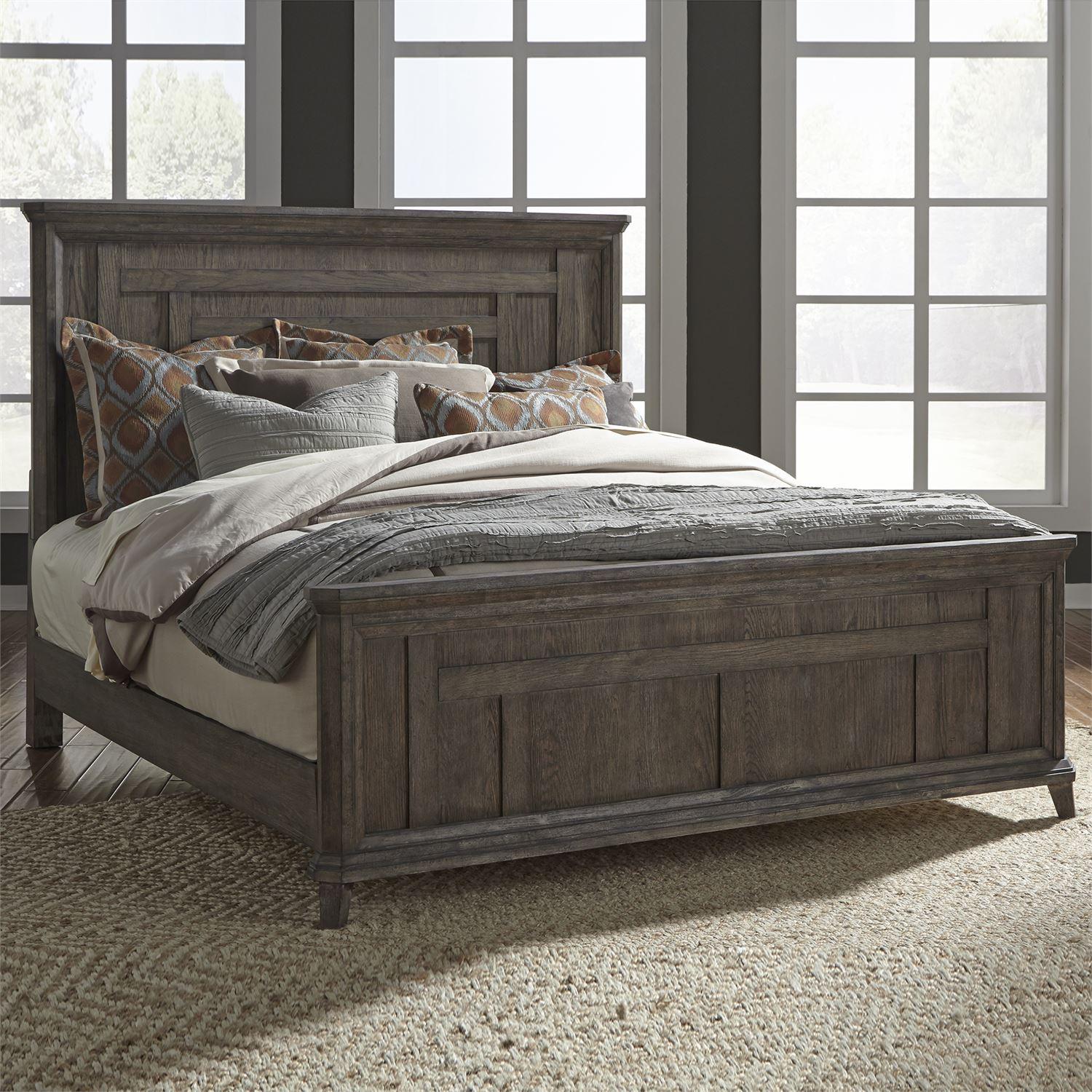

    
Urban Gray Wood King Panel Bed Artisan Prairie (823-BR) Liberty Furniture
