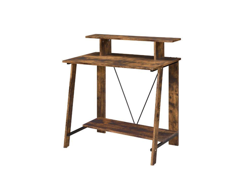 Rustic Writing Desk Zachary 58WD in Brown 