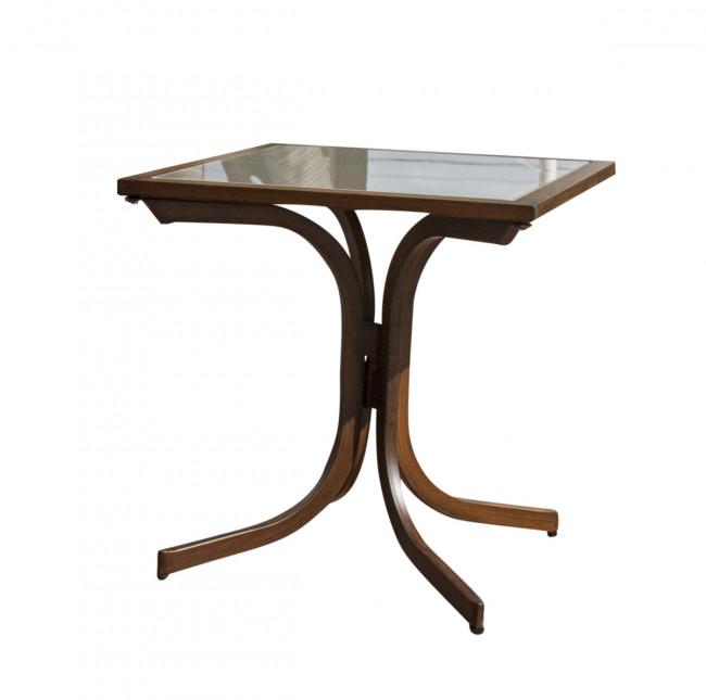 Contemporary Outdoor End Table Valdosta 899-3160-BRW-ET in Antique Brown 