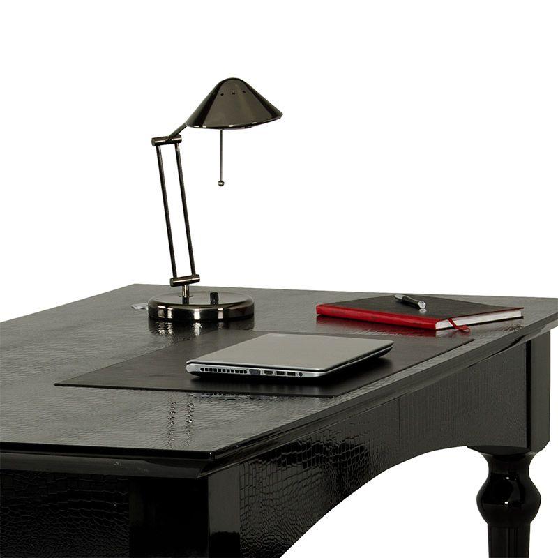 

                    
Buy Transitional Black Crocodile Texture Lacquer Office Desk by VIG A&X Ambassador
