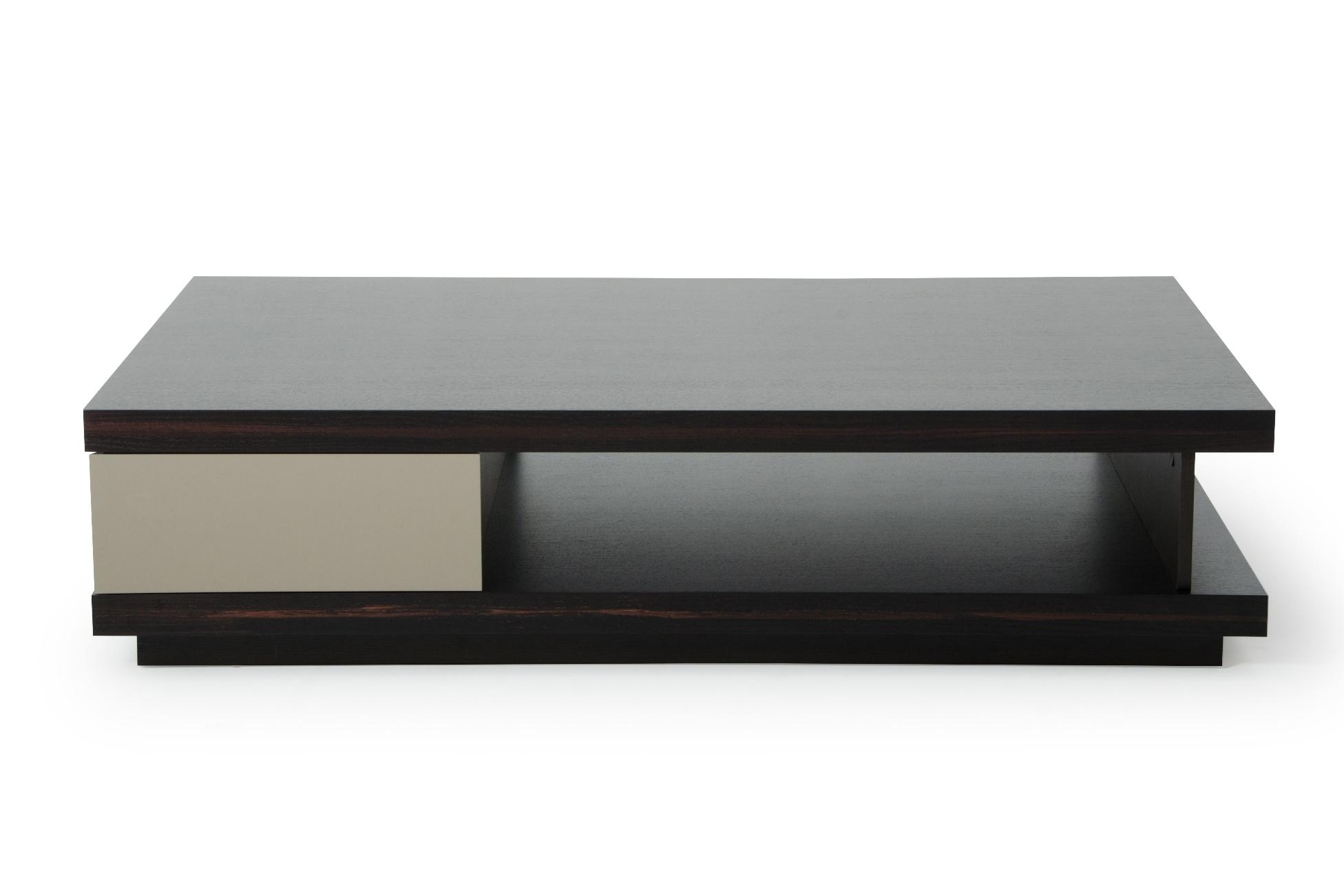 

    
Glossy Oak & Grey Coffee Table VIG A&X Caligari Modern Contemporary
